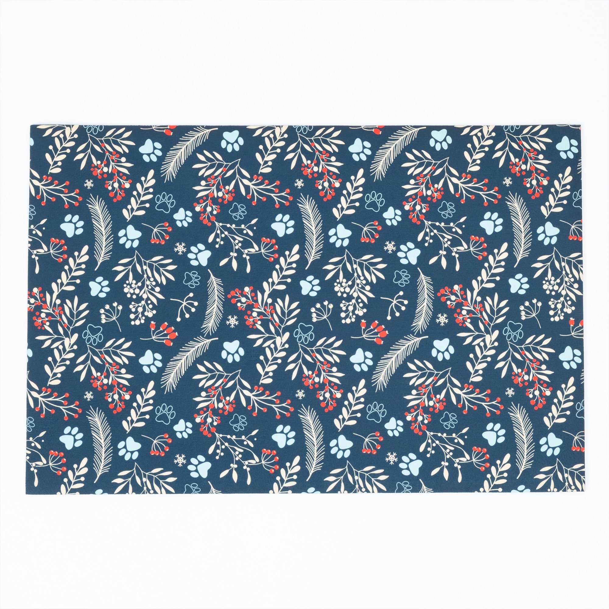 Premium Winter Sprigs & Paws All-Season Mat