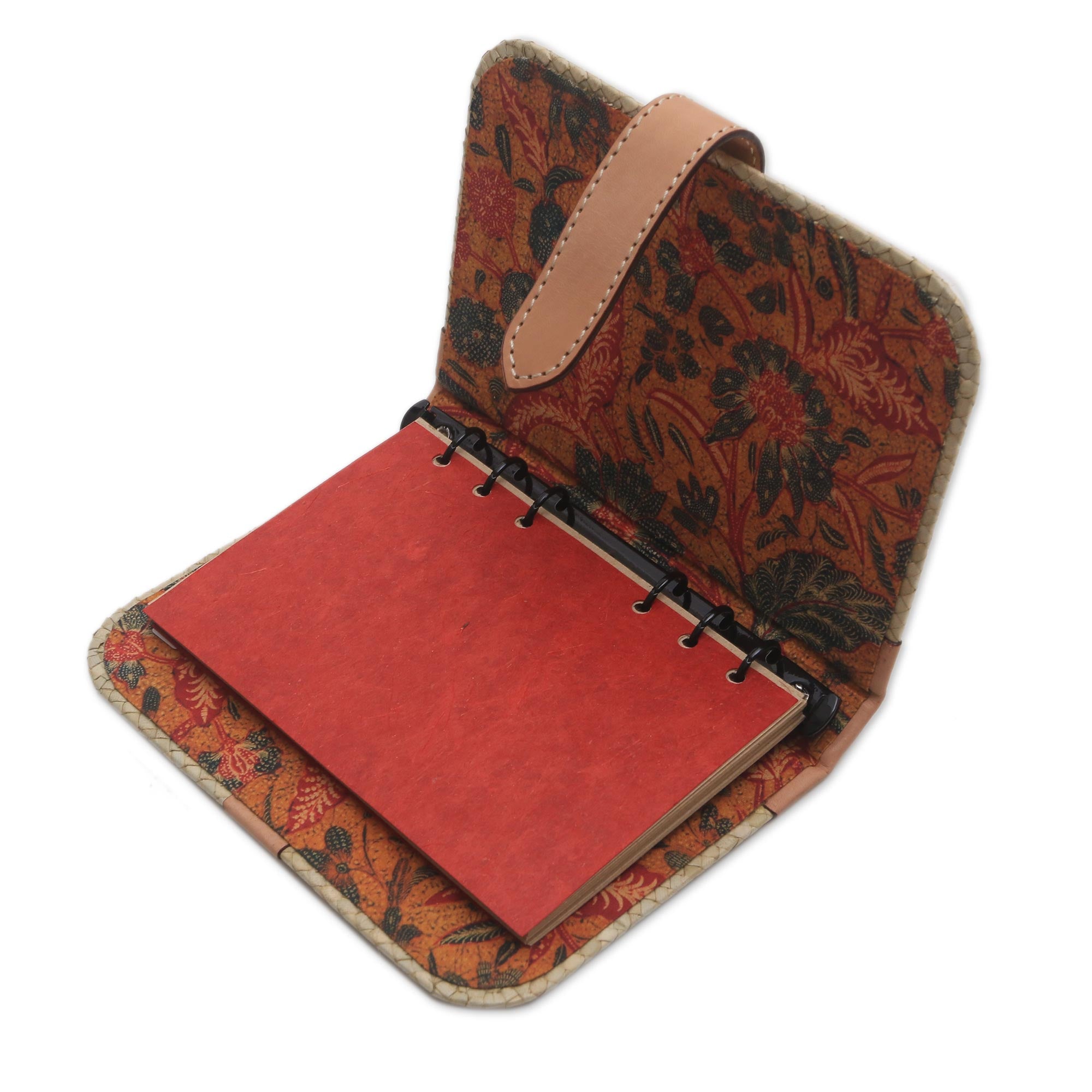 Premium Archer's Mark Beige Woven Pandanus Leaf Journal Binder - Ultimate Craftsmanship