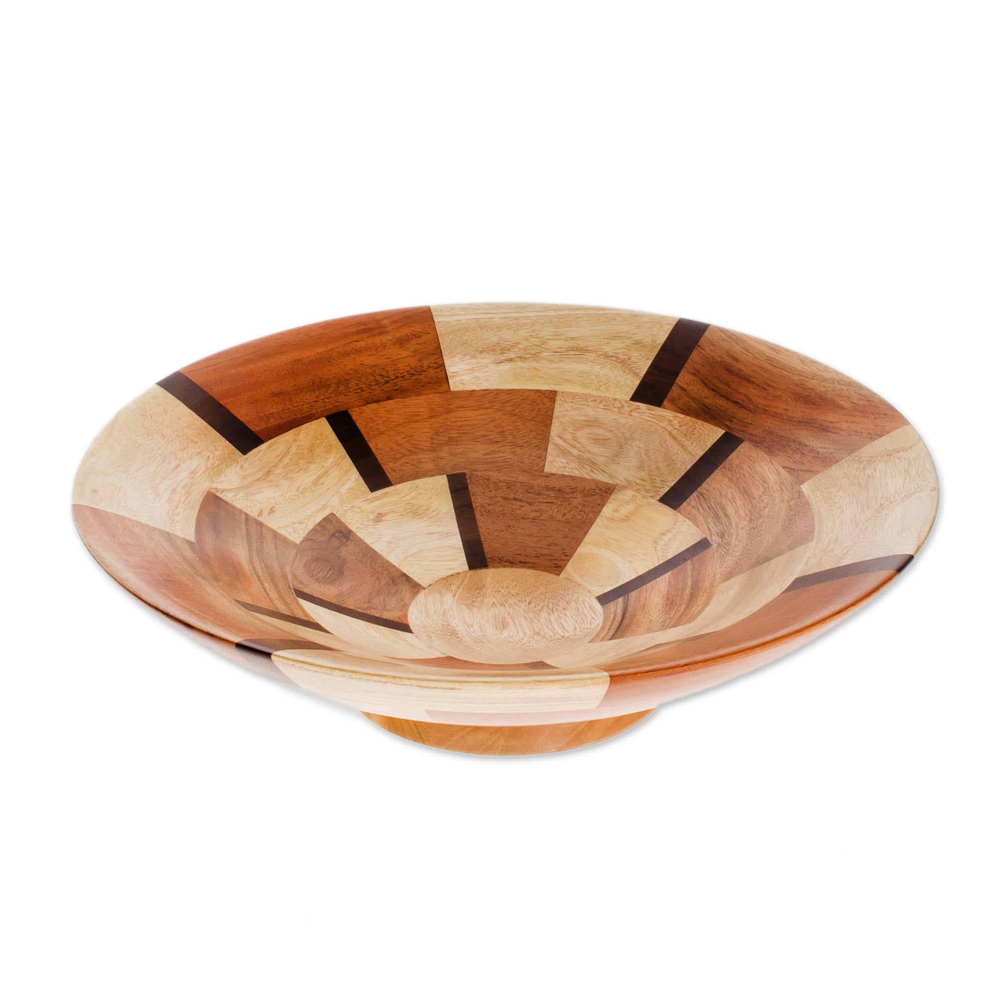 Premium Handcrafted Wood Serving Bowl - Artisan Design from Guatemala