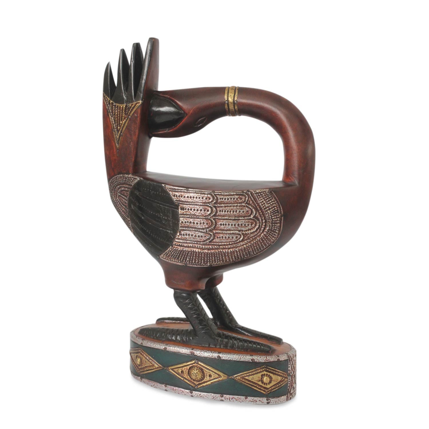 Premium Ashanti Sankofa Bird Sculpture – Handcrafted Art Piece