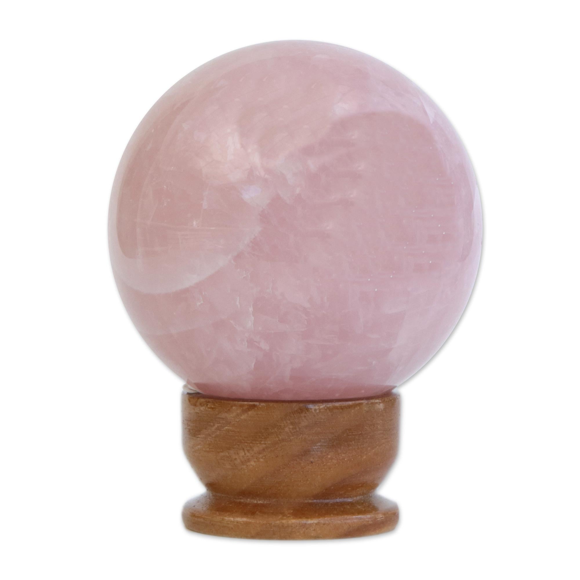 Premium Rose Quartz Love Crystal Ball - Ultimate Energy Enhancer