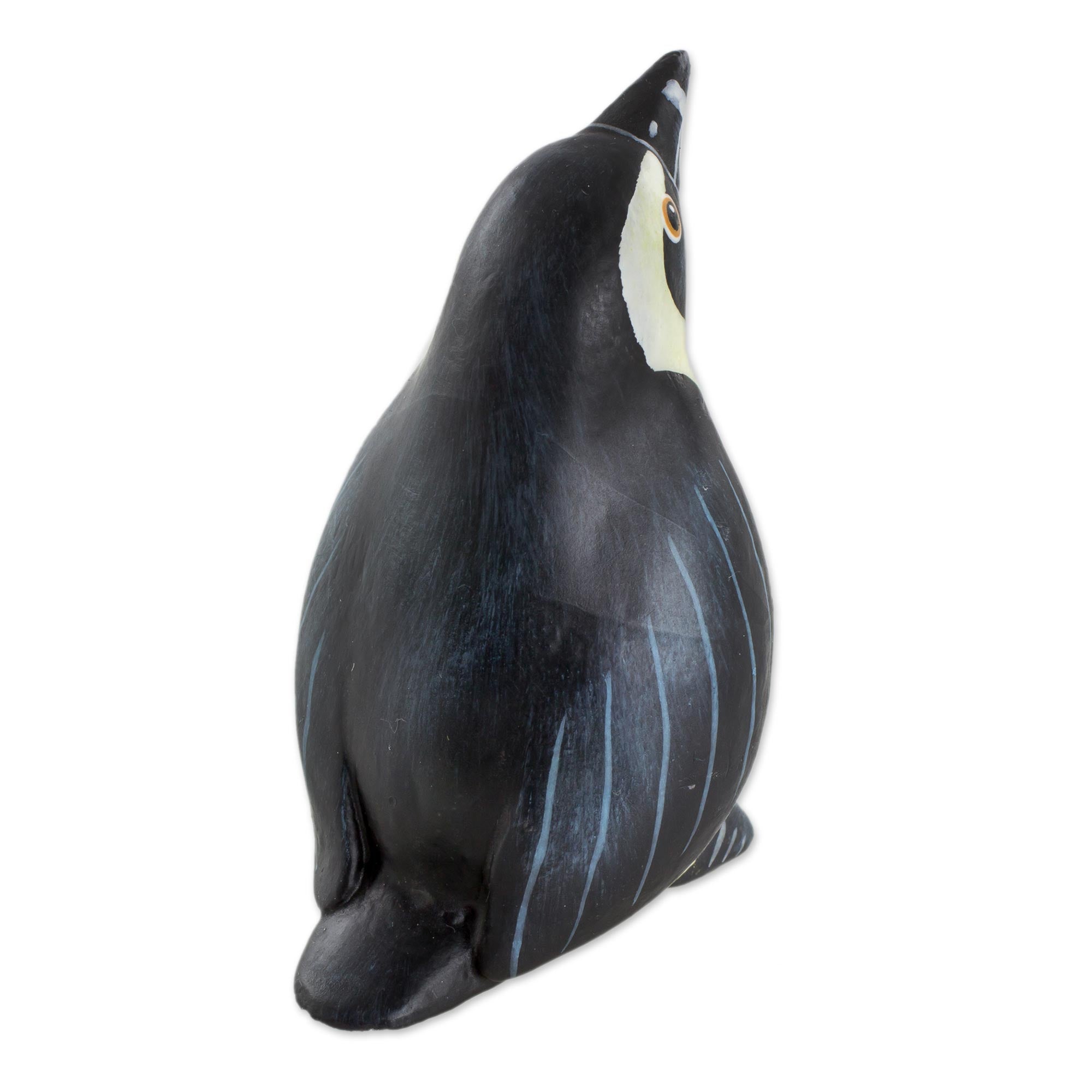 Premium Handcrafted African Penguin Ceramic Figurine - Unique Home & Garden Decor