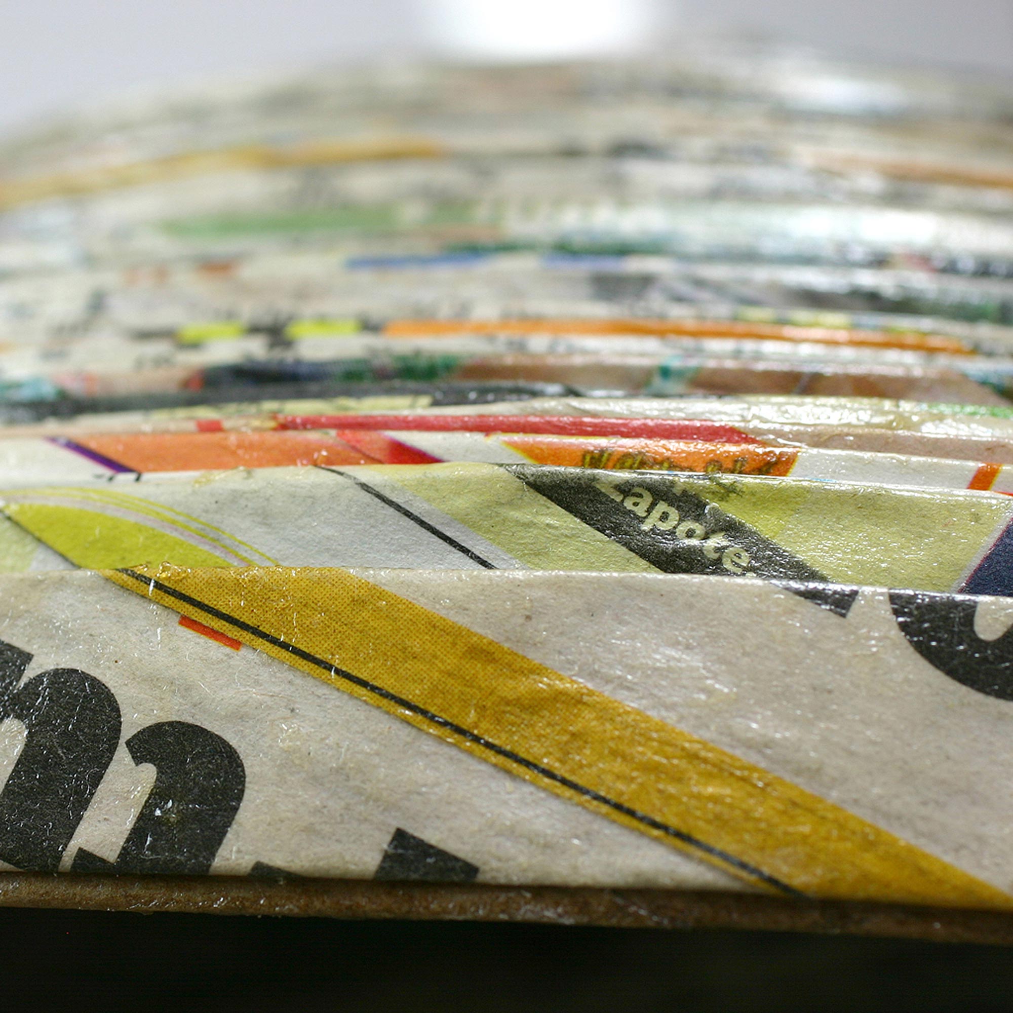 Premium Handcrafted Recycled Newspaper Basket from Guatemala | Eco-Friendly Decorative Storage