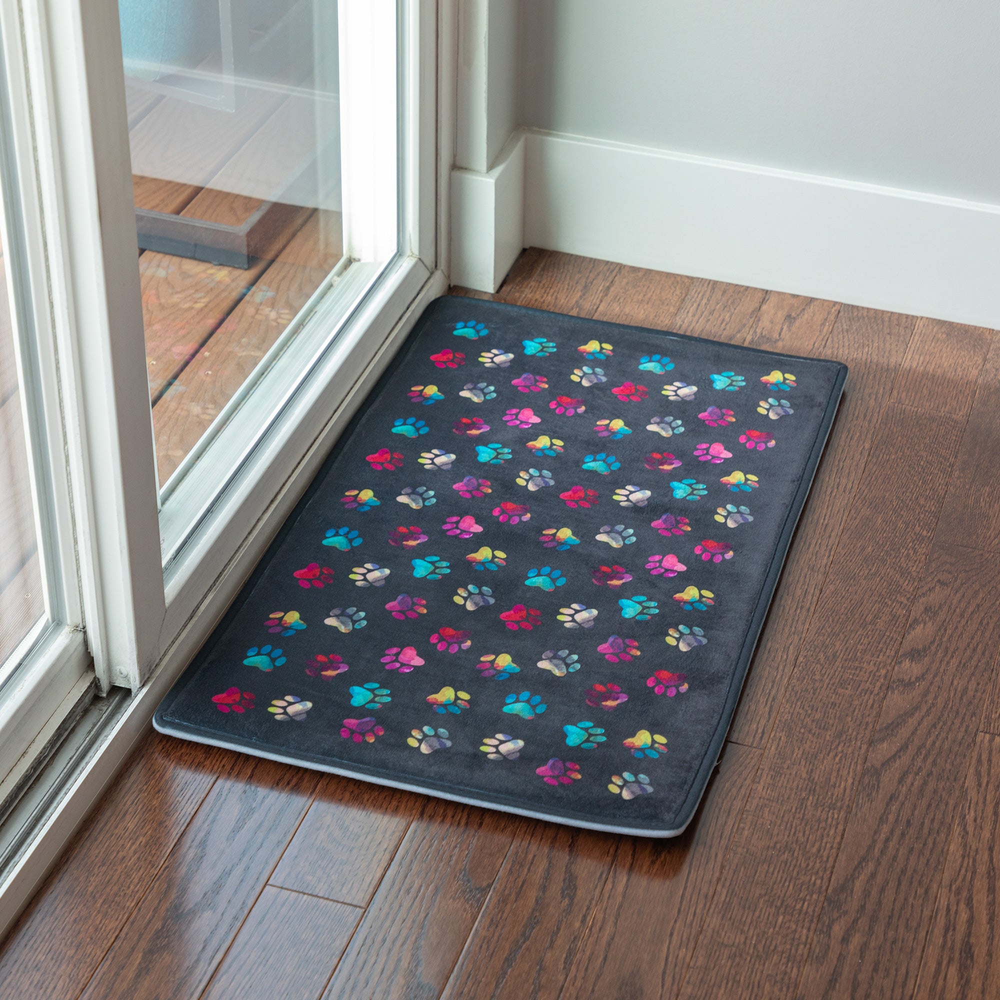 Ultimate Paw Print Memory Foam Mat - Premium Comfort for Your Home