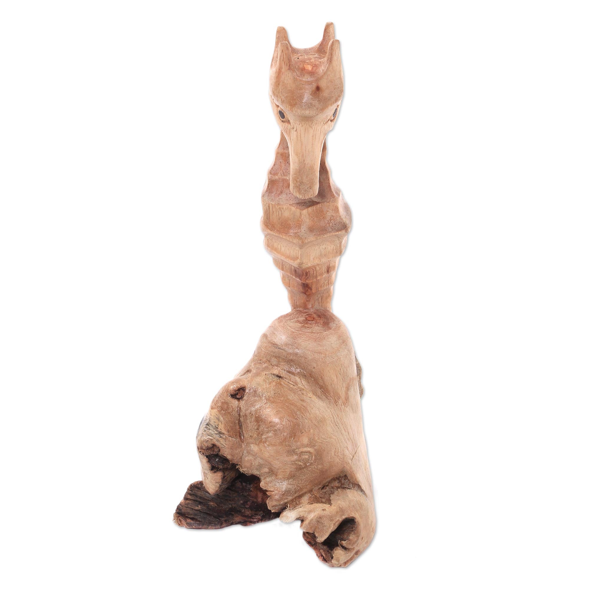 Premium Hand-Carved Seahorse Figurine – Artisan Crafted in Bali