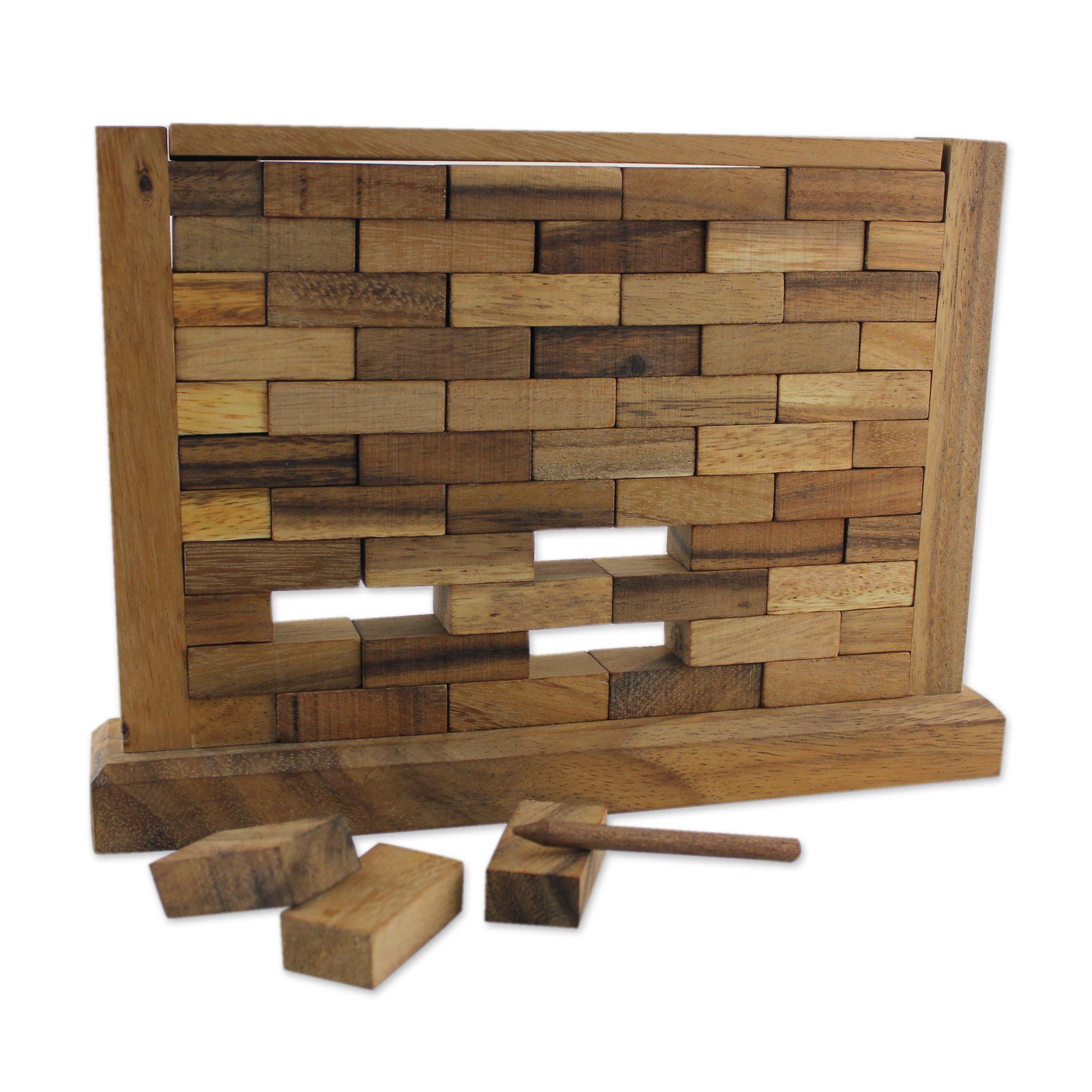 Premium Handcrafted Wooden Stacking Wall Game - Ultimate Family Fun