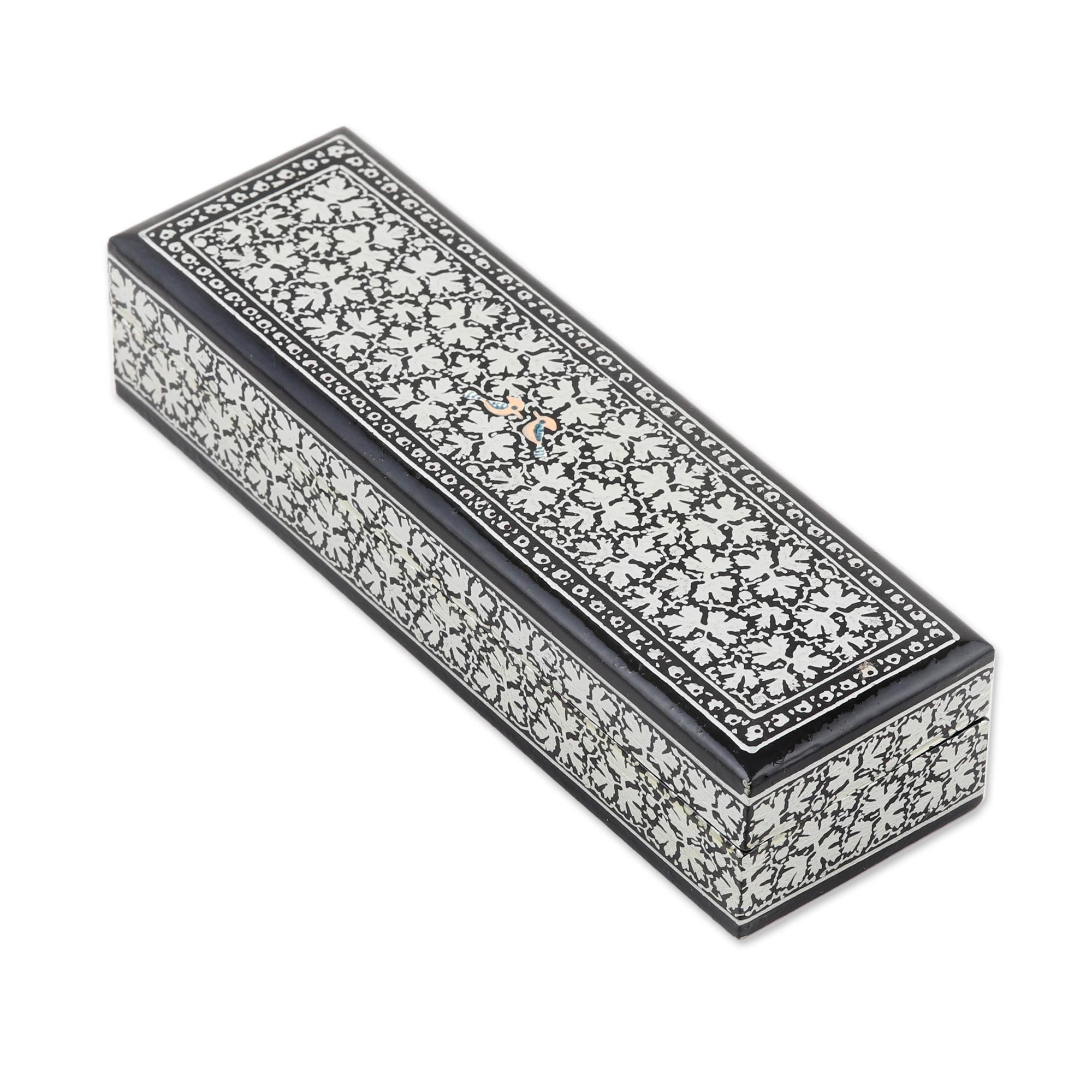 Premium Midnight Charm Handmade Wood Floral Box - Ultimate Home Decor by Indian Artisan