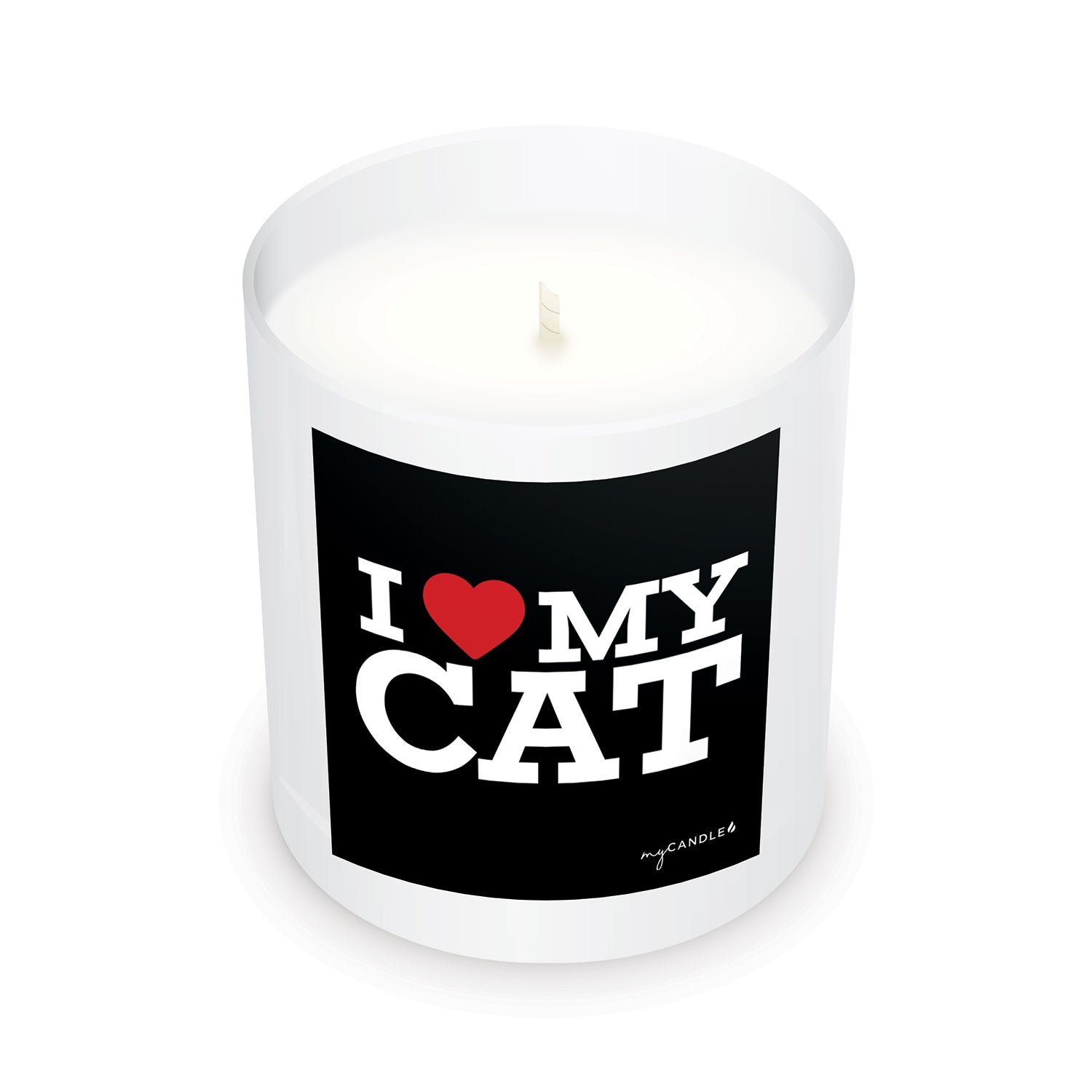 Premium I Heart My Cat Candle - Ultimate Pet Lover's Gift