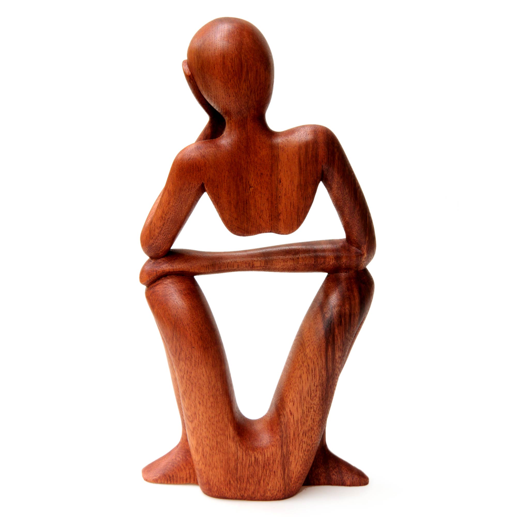 Premium Abstract Wood Sculpture - Thinking of You