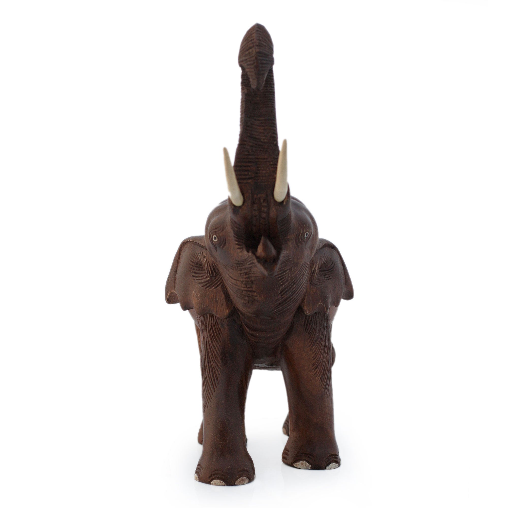 Premium Handcrafted Elephant Joy Wood Sculpture