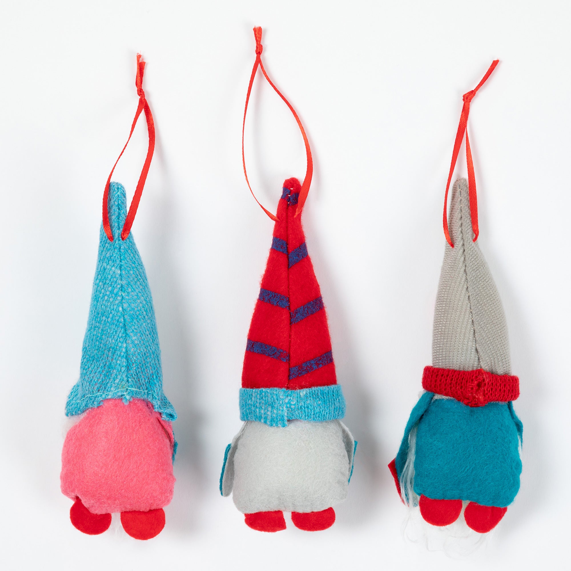 Premium Winter Gnome Ornament Set - Festive Trio