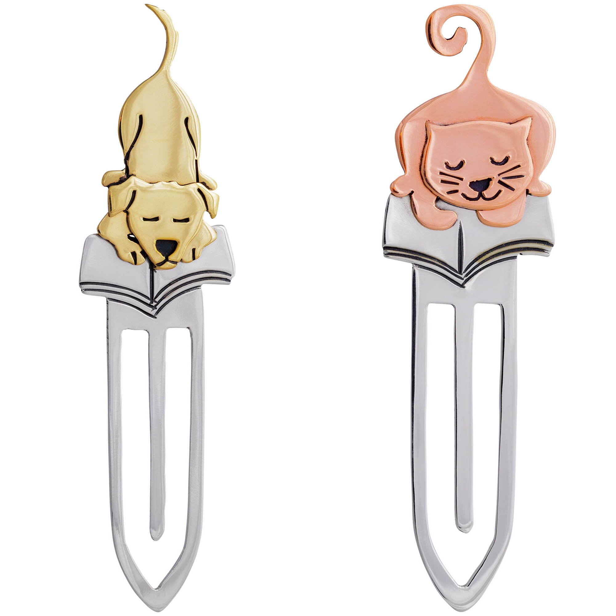 Premium Animal Lover Mixed Metal Bookmark - Ultimate Reading Companion