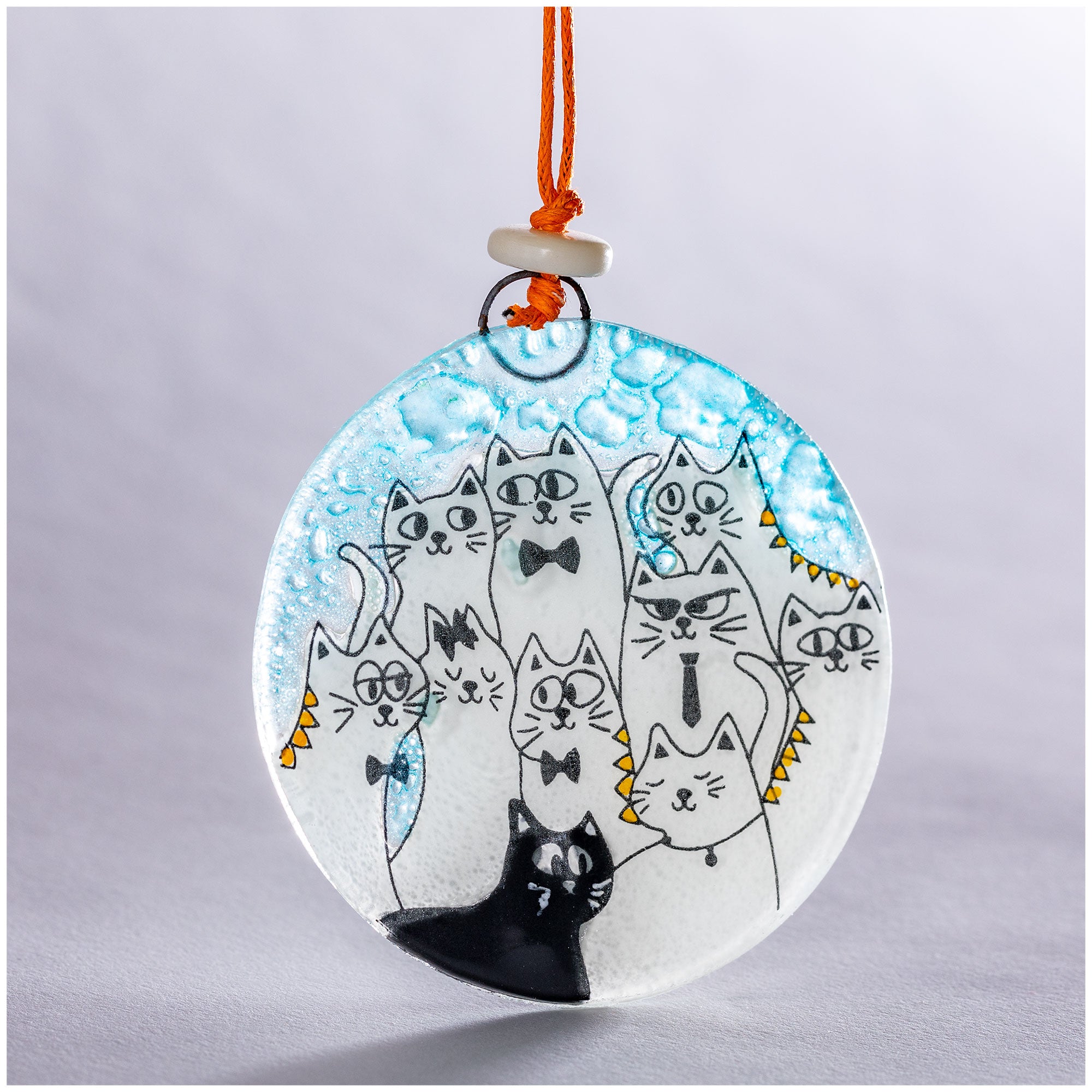 Premium Recycled Glass Pet Ornament - Handmade Fair Trade