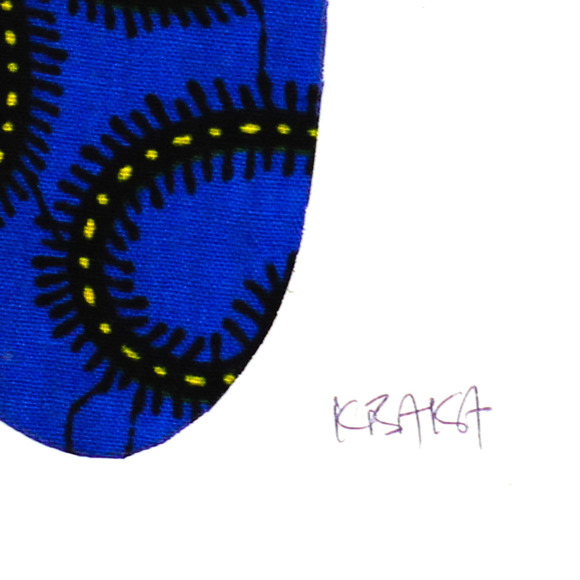 Premium African Mother and Child Artwork: 'Baby Kaa Fo II' by K. Baka