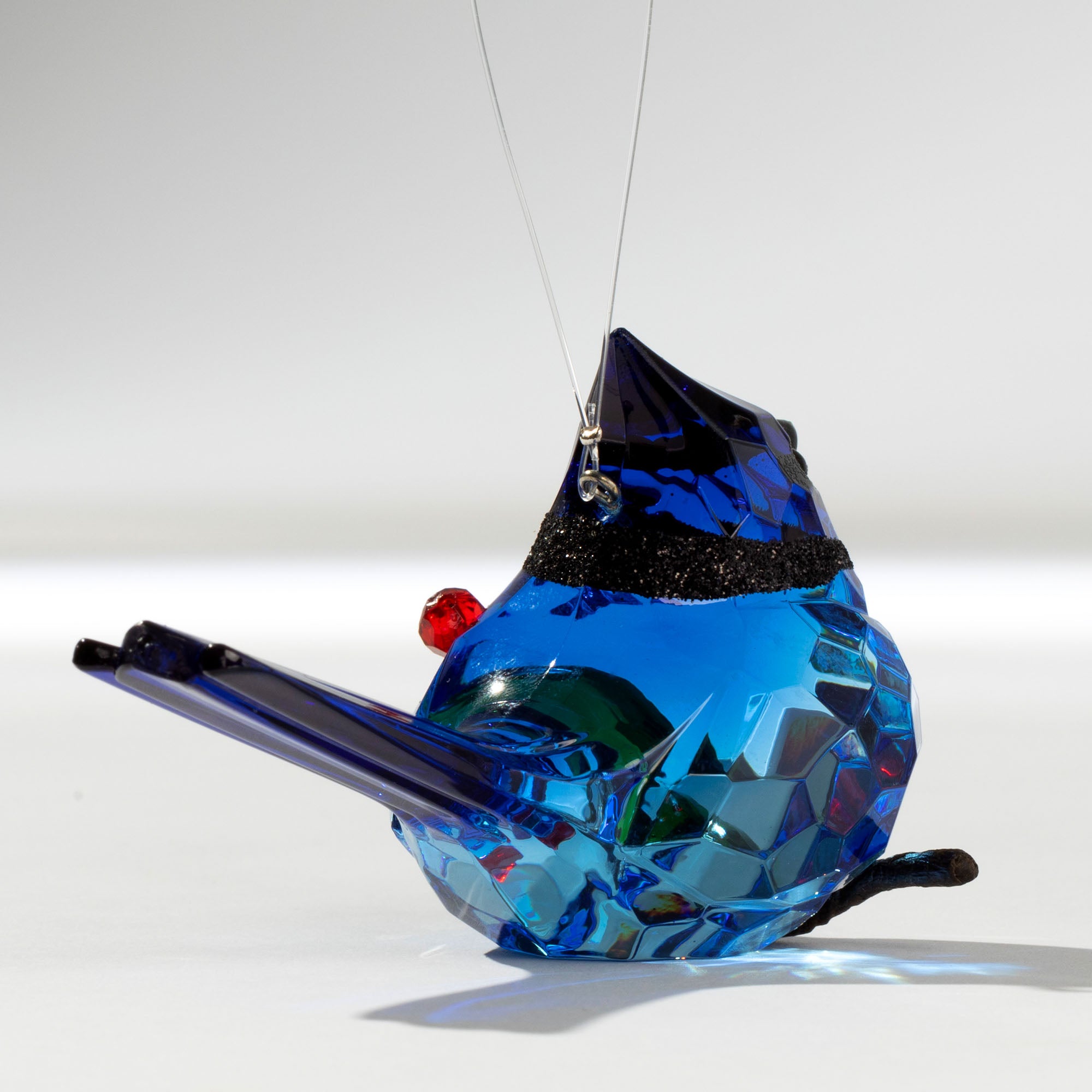 Premium Holiday Sparkle: Sweet Birds & Mistletoe Ornament Set