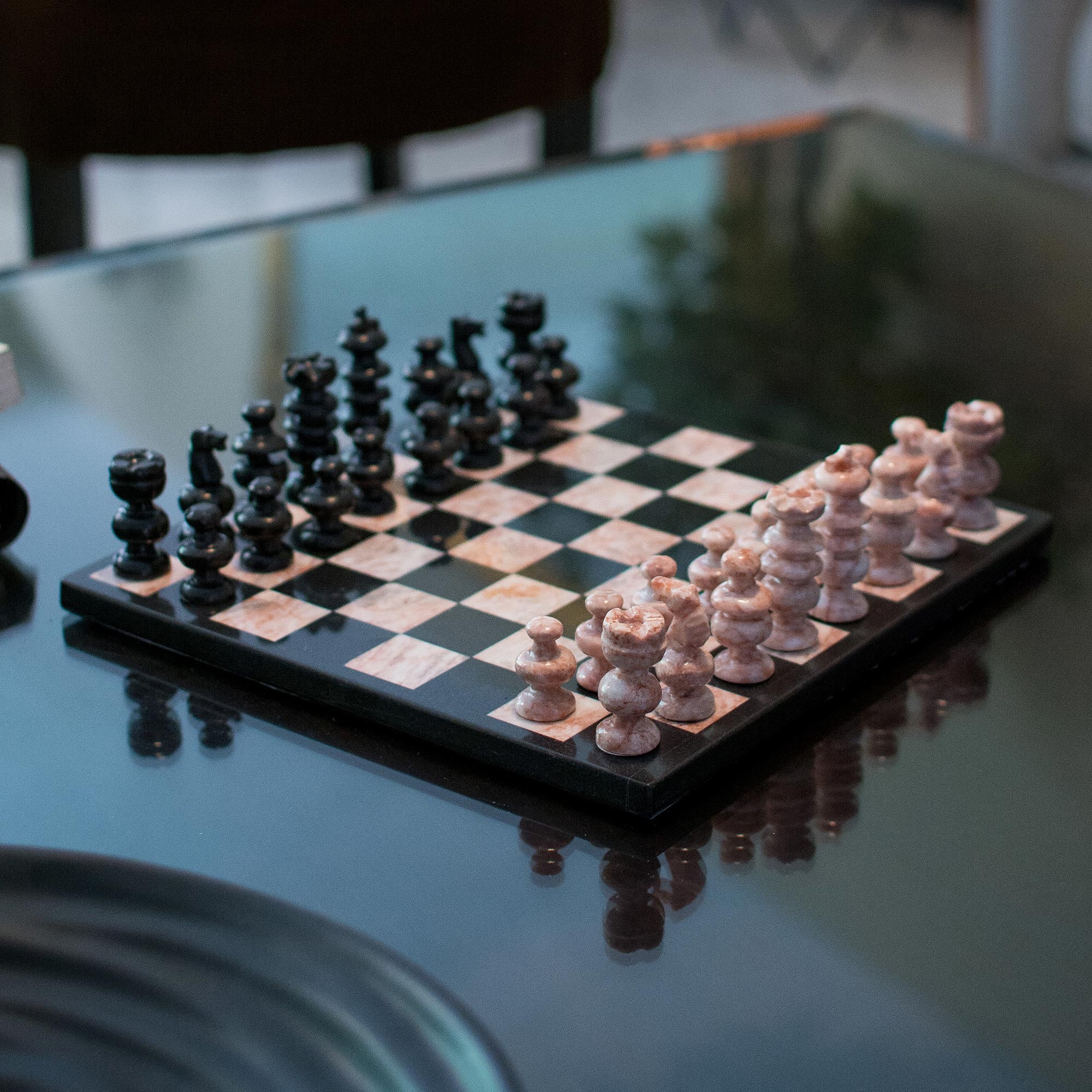 Premium Marble Chess Set - Handcrafted Luxury Edition