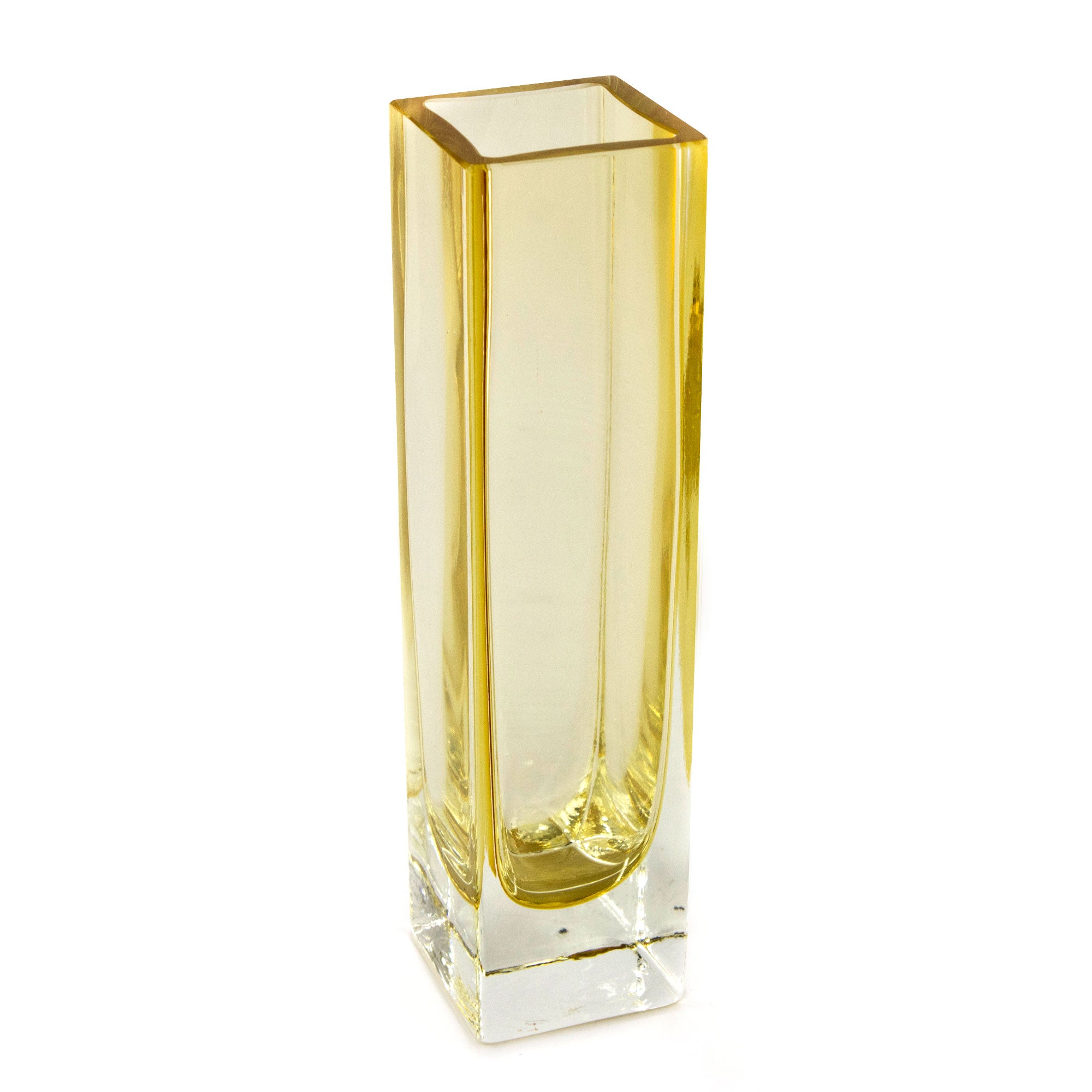 Premium Radiance Sunshine Handblown Murano Glass Vase