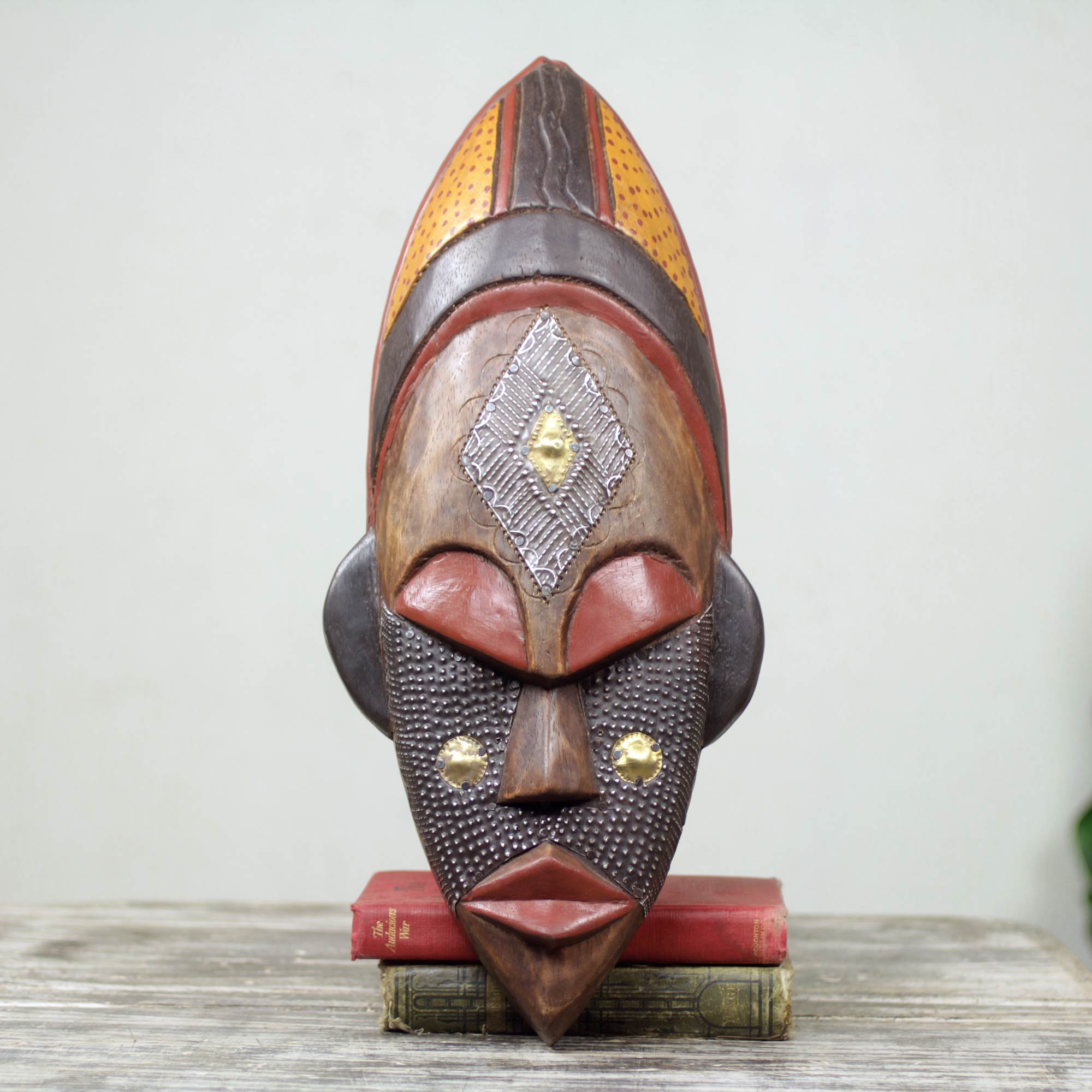 Premium Handcrafted Ivory Coast Dan Mask by Rita Addo Zakour