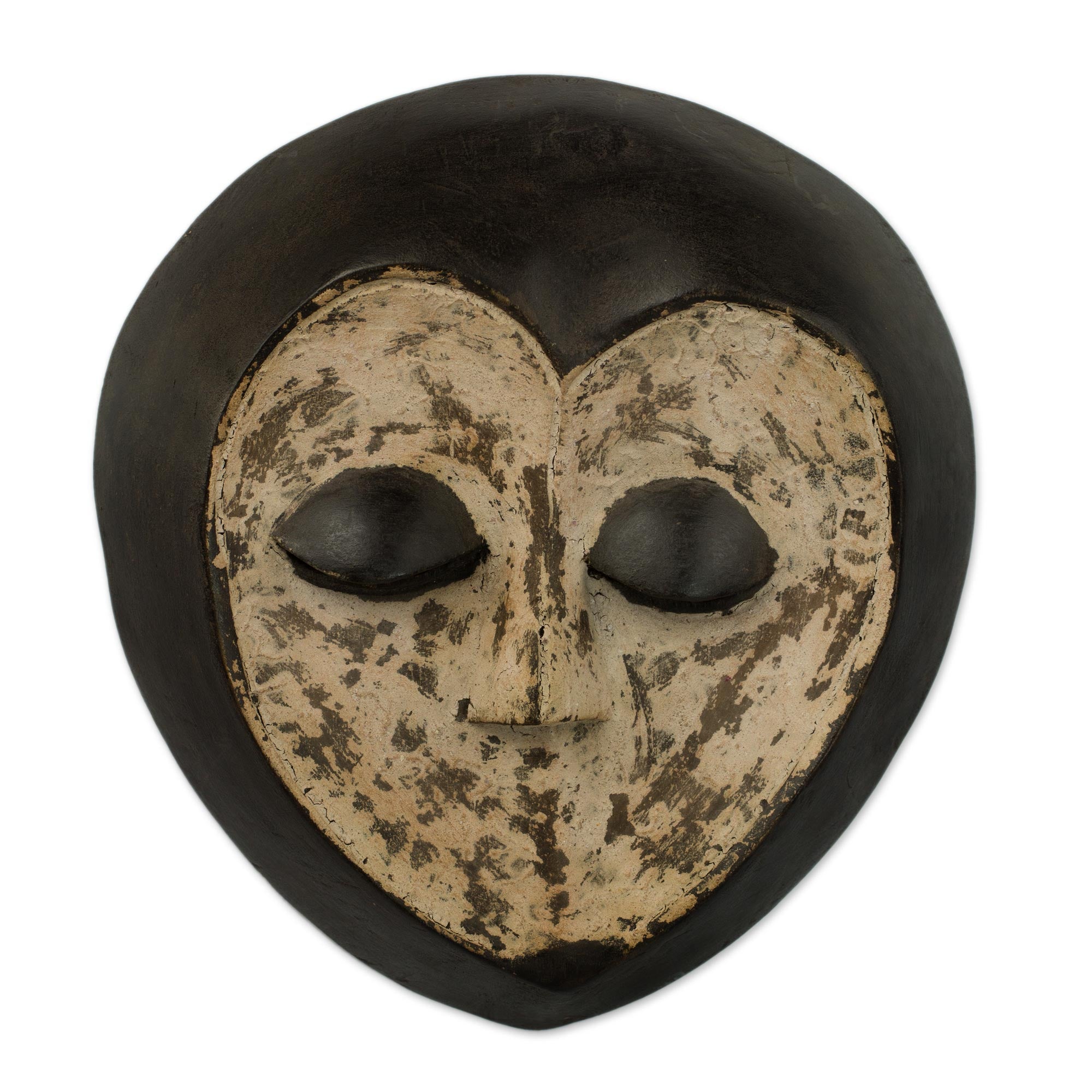 Premium Lega Sorcerer Congolese Wood Mask - Handcrafted Mystical Art