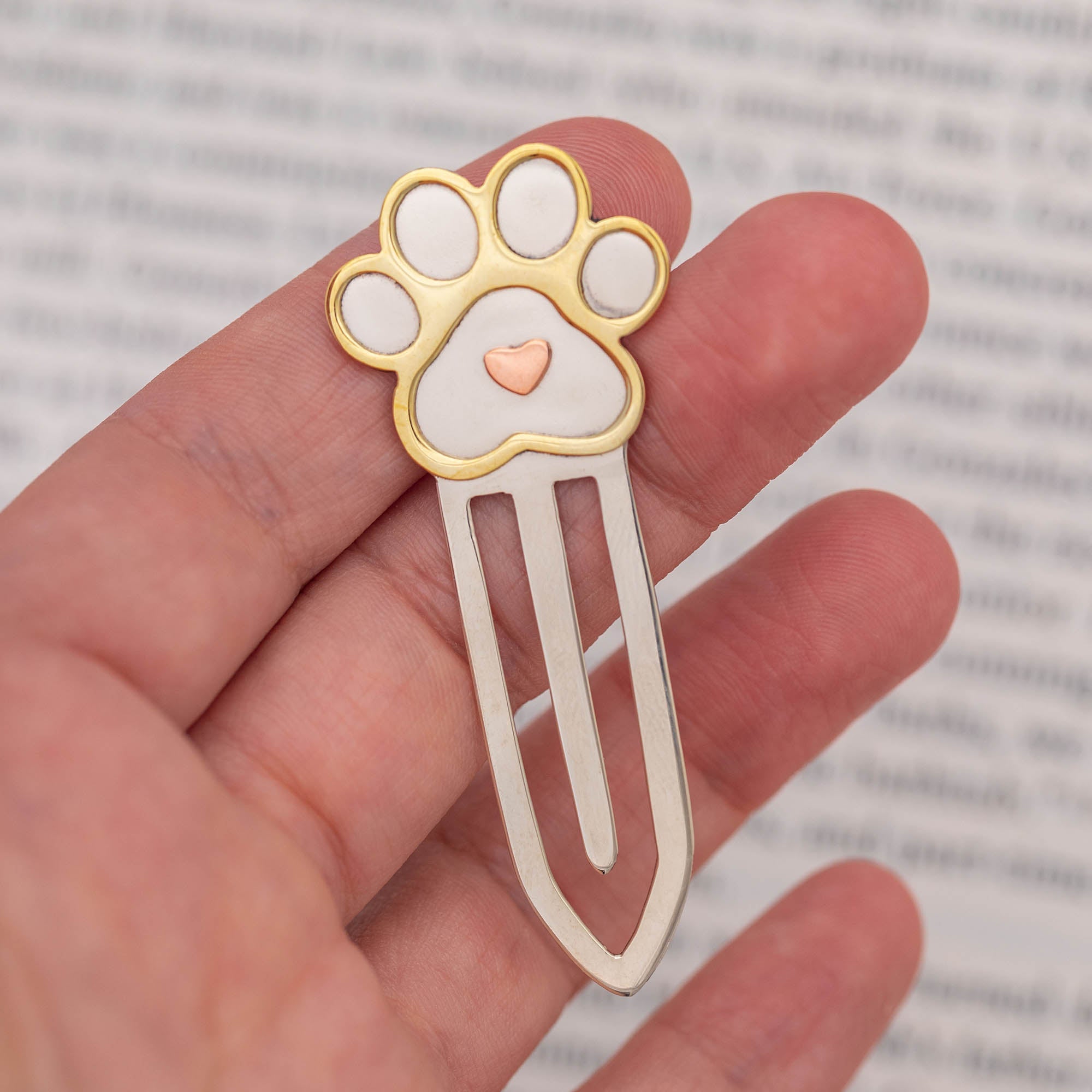 Premium Animal Lover Mixed Metal Bookmark - Ultimate Reading Companion