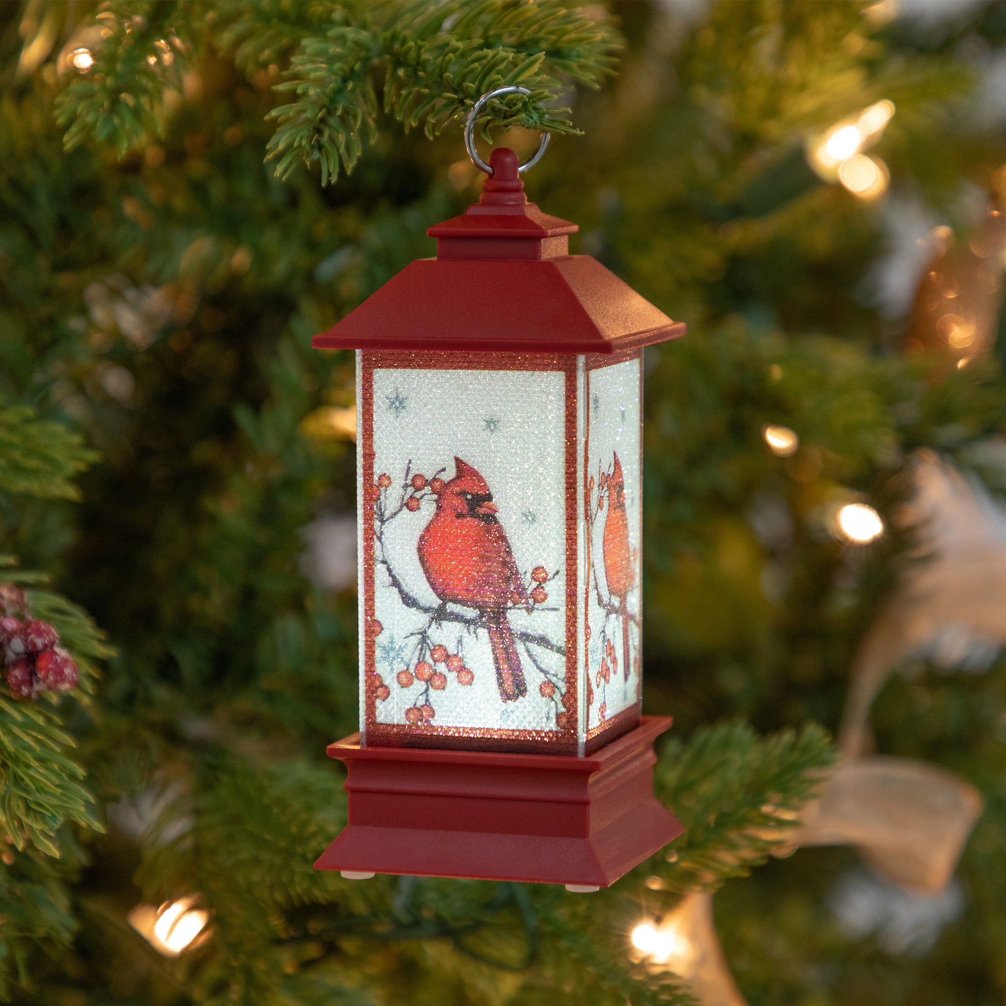 Premium Cardinal Lantern Ornament - Ultimate Holiday Glow
