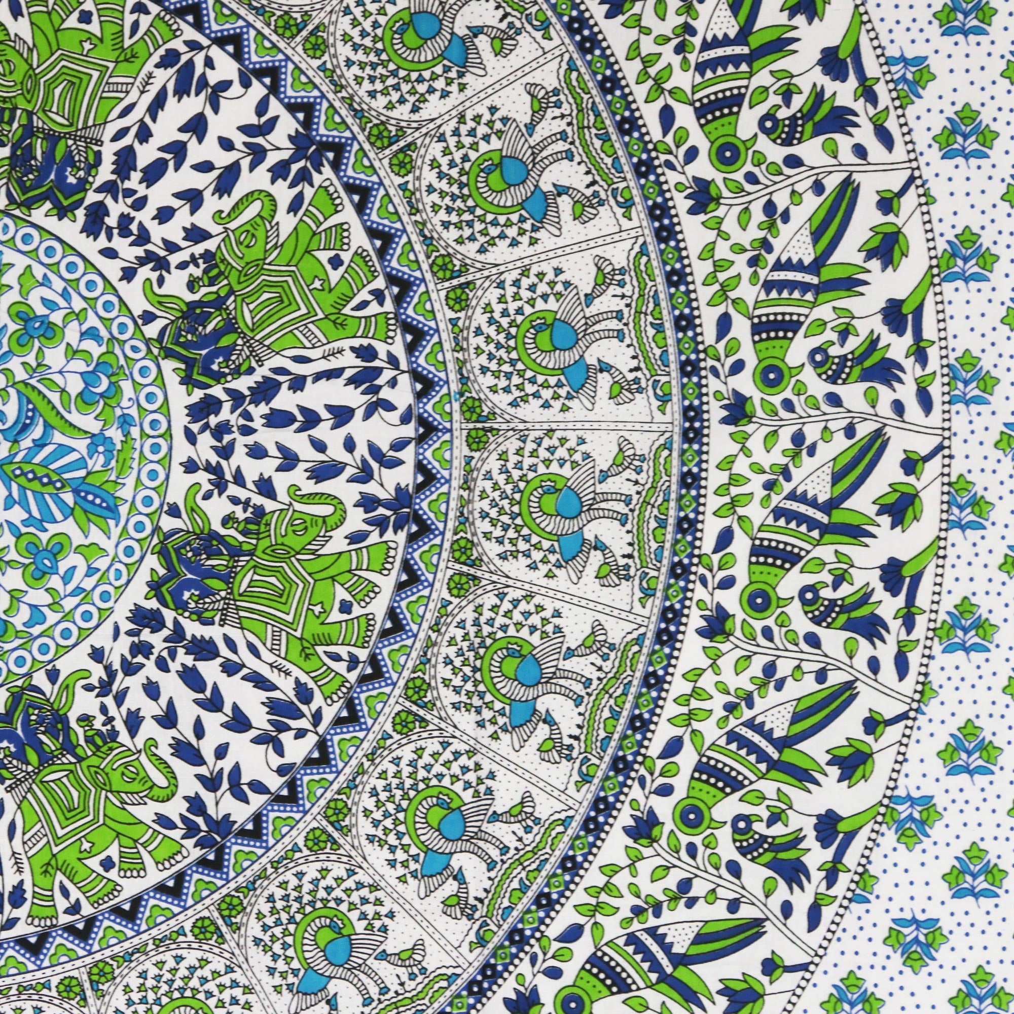 Premium Forest Mandala Cotton Wall Hanging & Bedspread