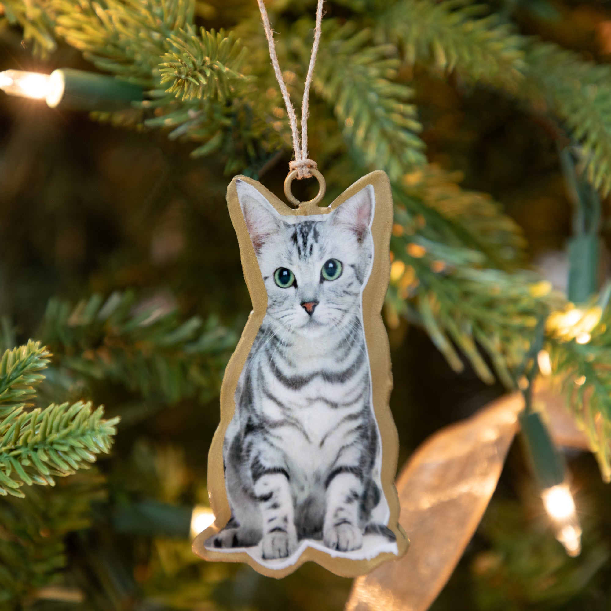 Premium Cat Lover's Metal Ornament - Ultimate Holiday Decoration
