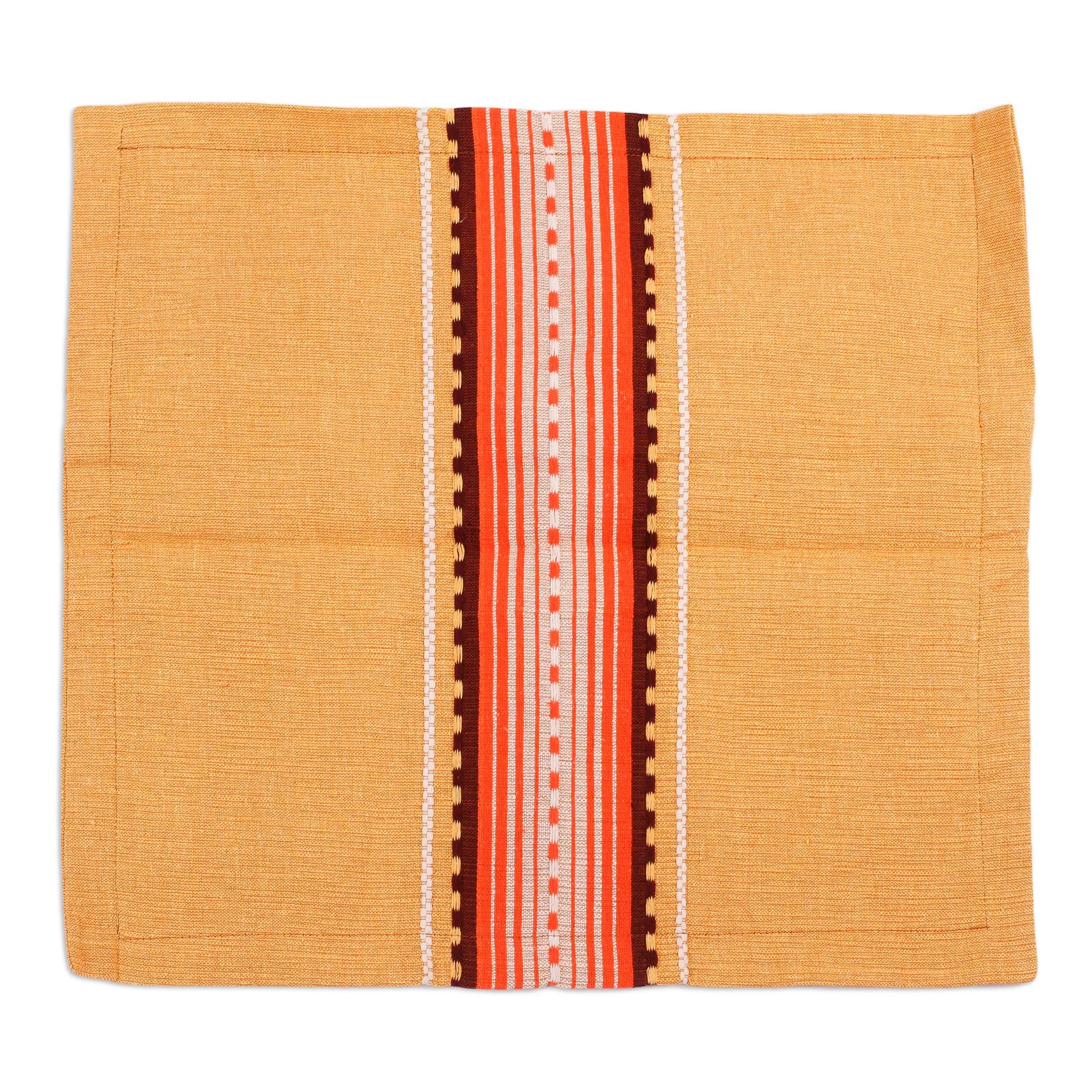 Premium Handwoven Brown Cotton Eco-Friendly Pillow Cover 'Amber History' – Upgrade Your Home Decor