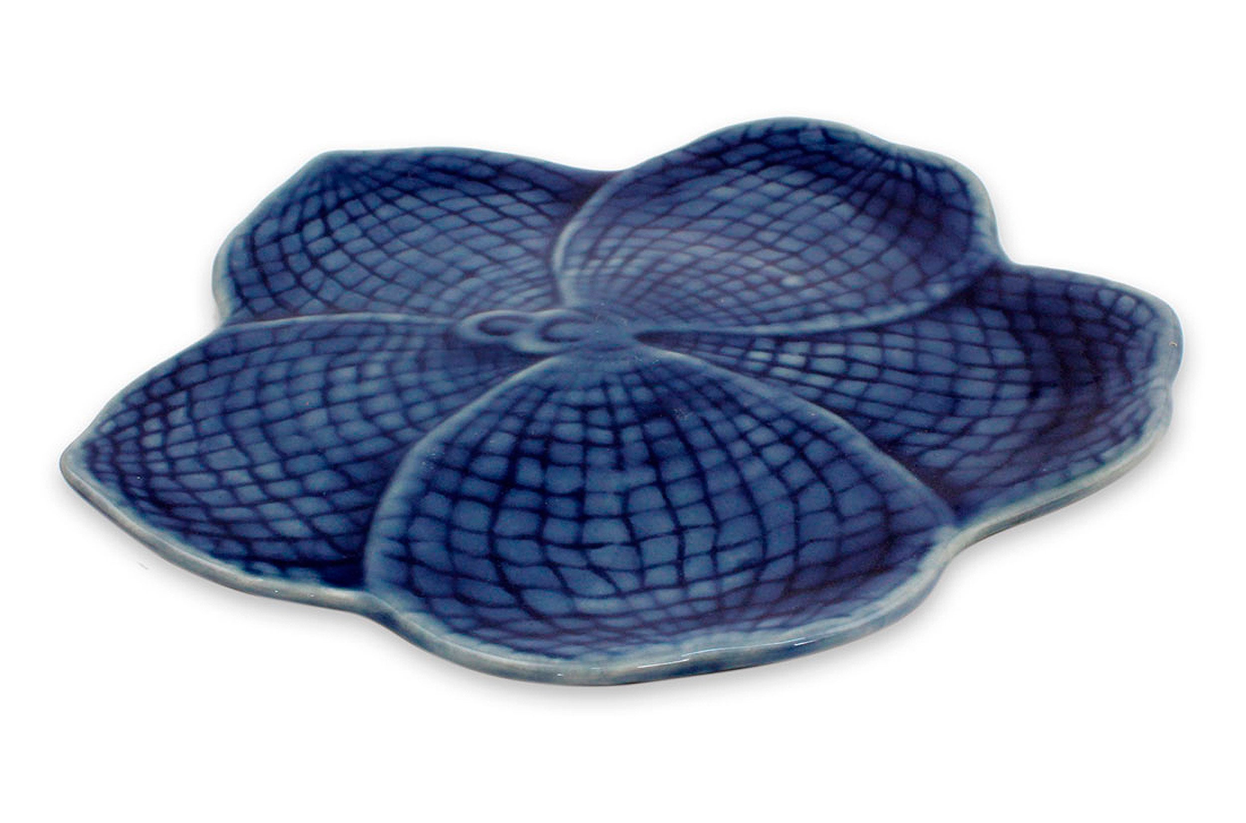 Premium Blue Vanda Floral Celadon Ceramic Serving Plate - Upgrade Your Dining Experience