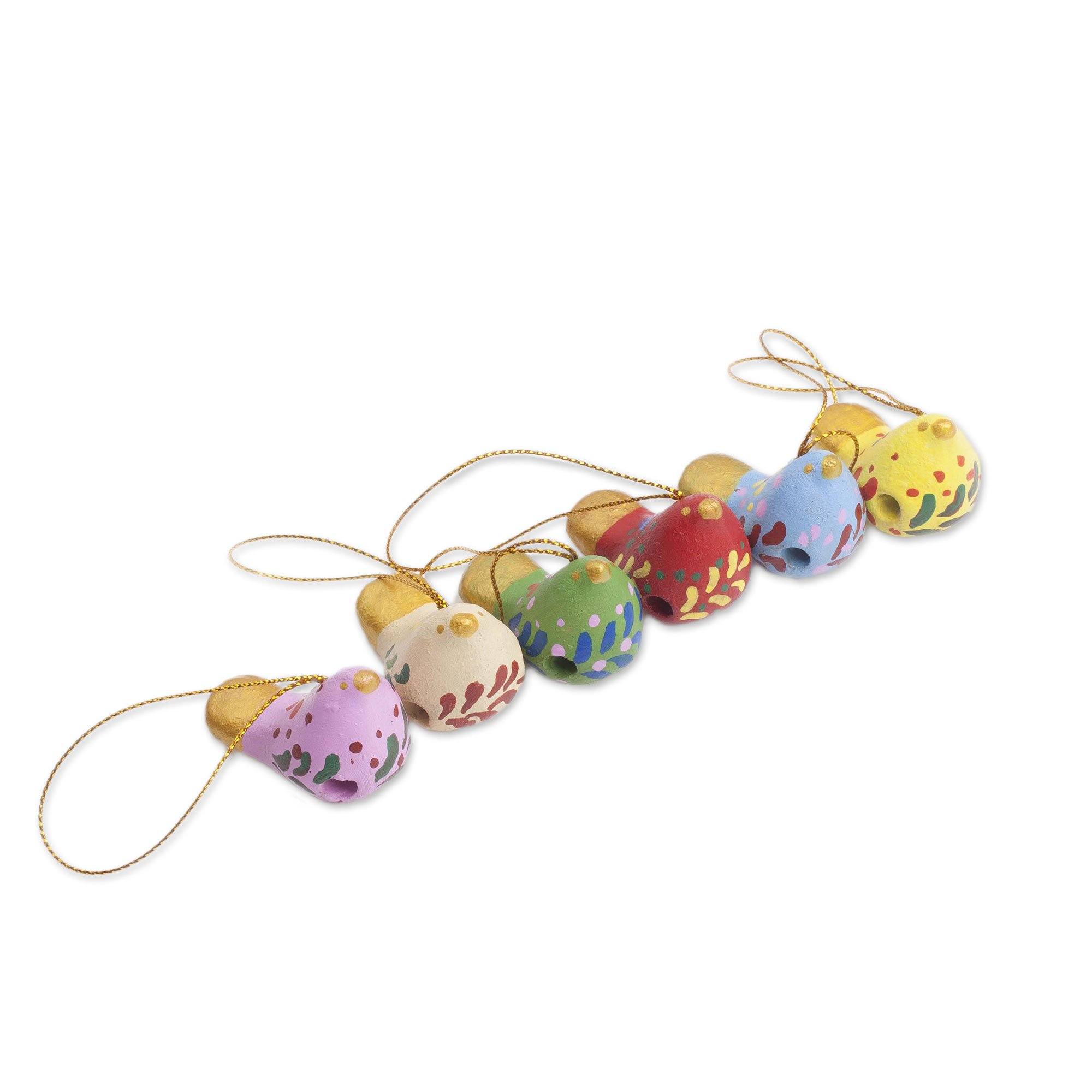 Premium Christmas Dove Ornaments - Handcrafted Set of 6