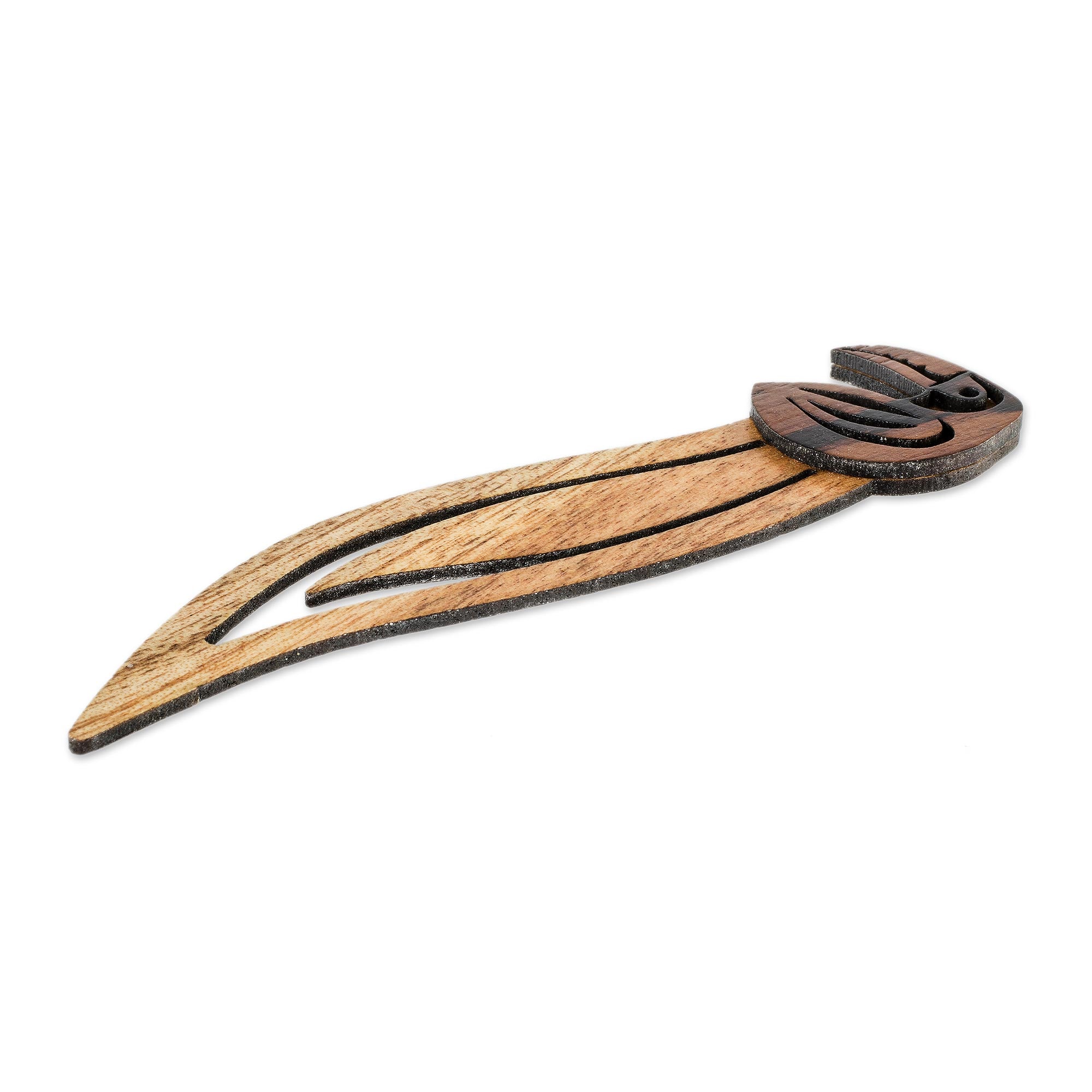 Premium Toucan-Themed Teak Wood Bookmark - Handcrafted in Costa Rica