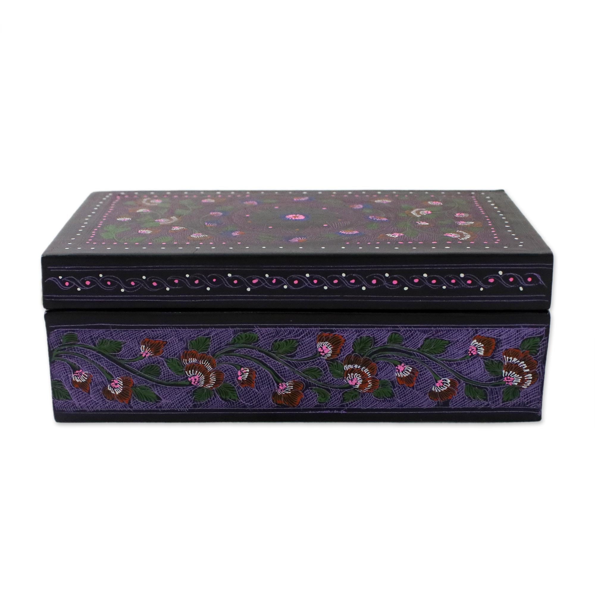 Premium Floral Fantasy Handcrafted Wooden Jewelry Box