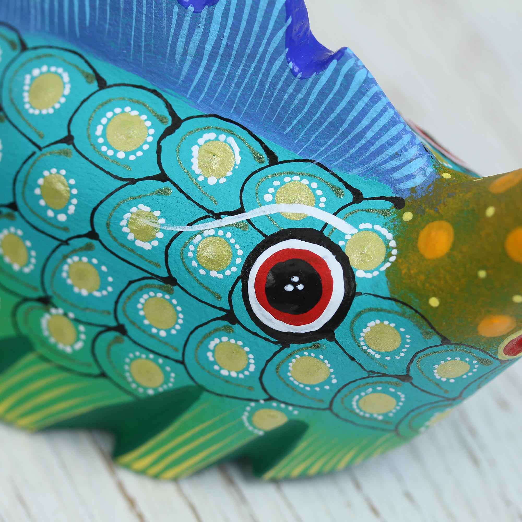 Premium Hand-Painted Swordfish Alebrije Figurine - Authentic Mexican Artisan Craft