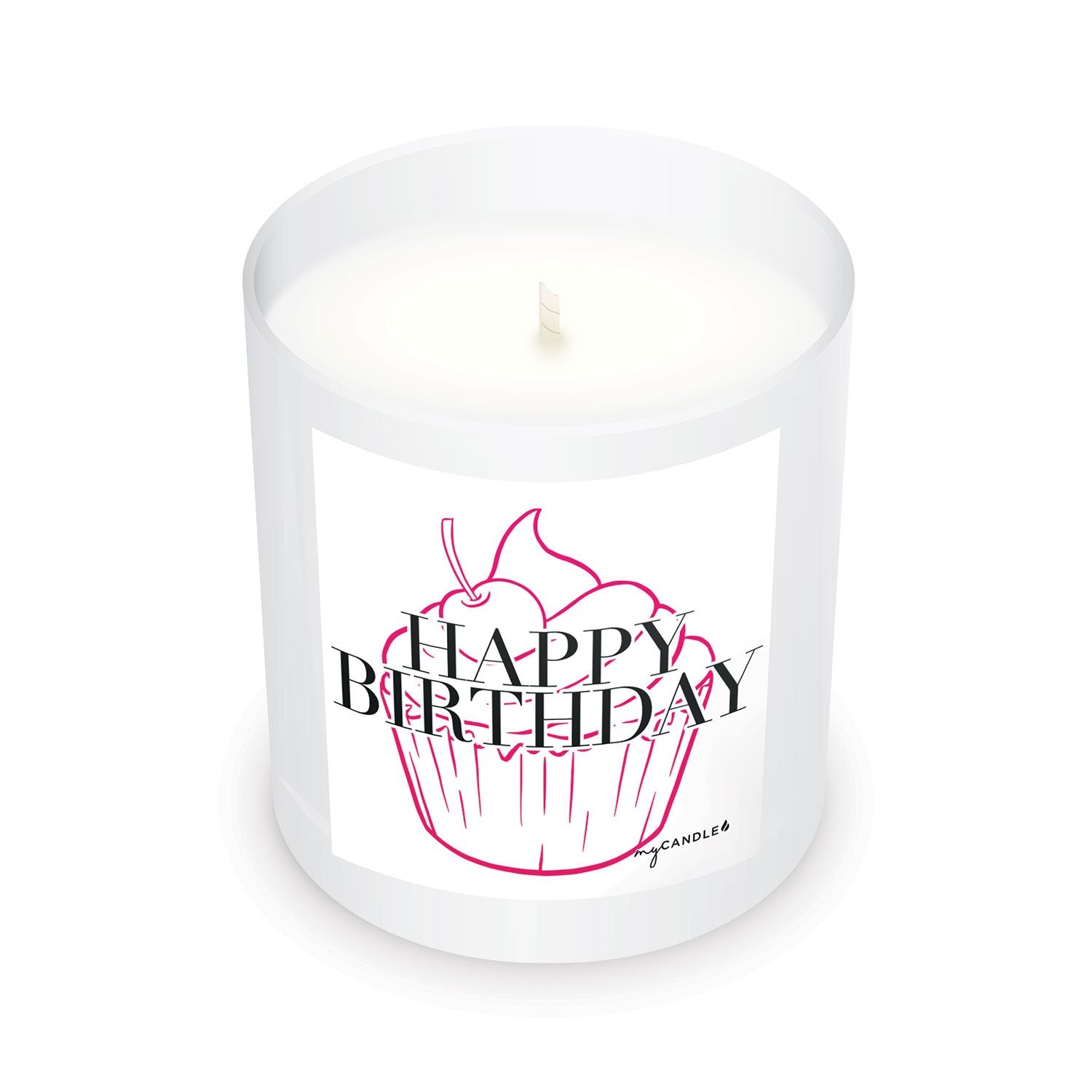 Premium Happy Birthday Cupcake Candle - 11oz, Long-Lasting Fragrance