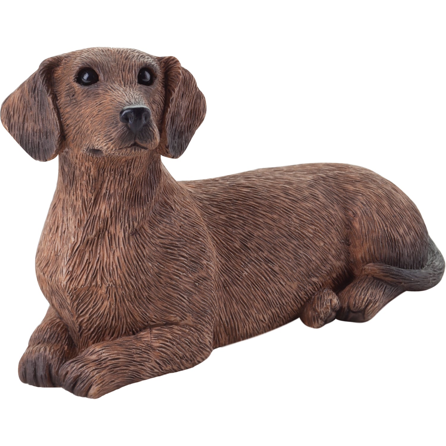 Premium Red Dachshund Sculpture - Handcrafted Realism