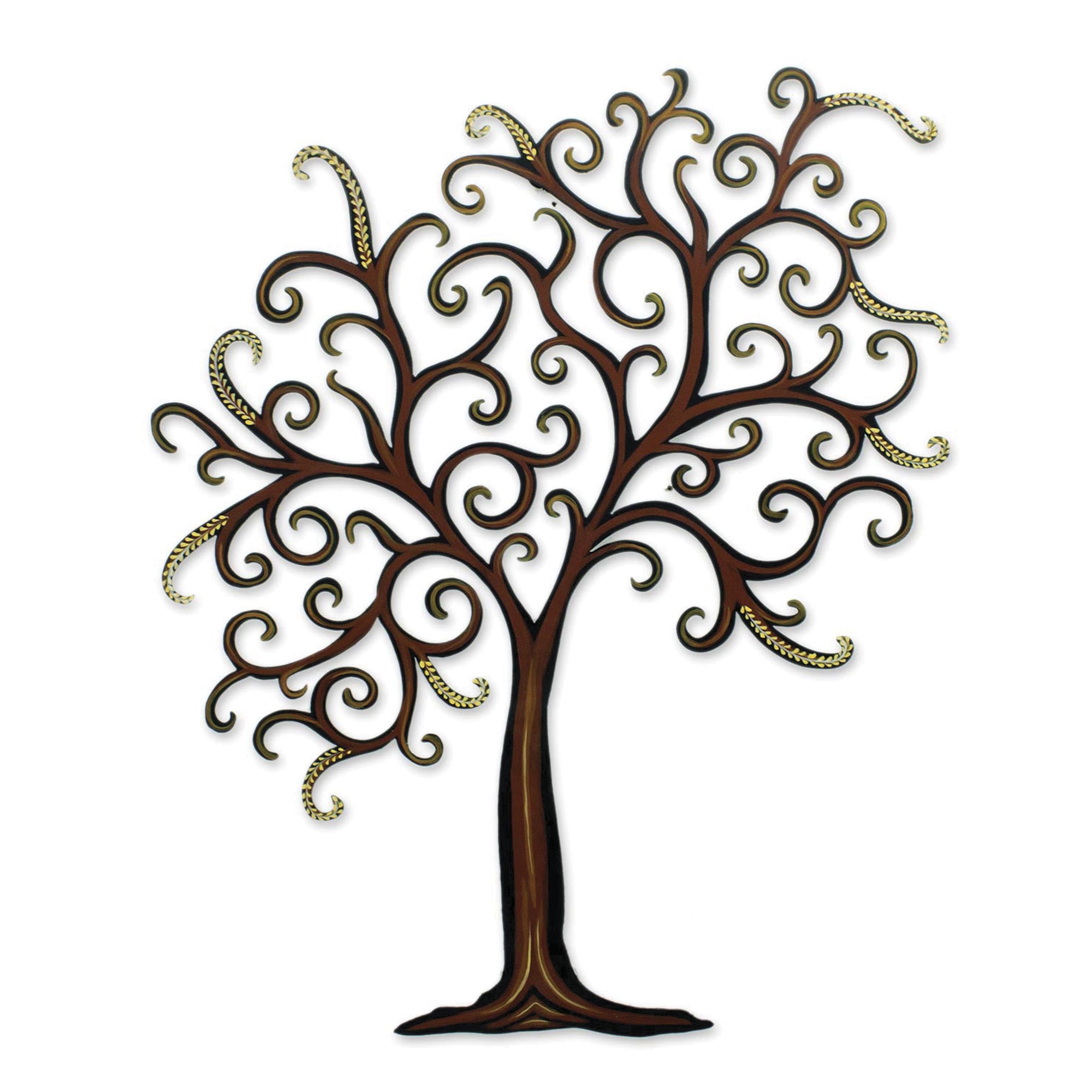 Premium Handcrafted Willow Tree Steel Wall Art – Unique Leaf Design