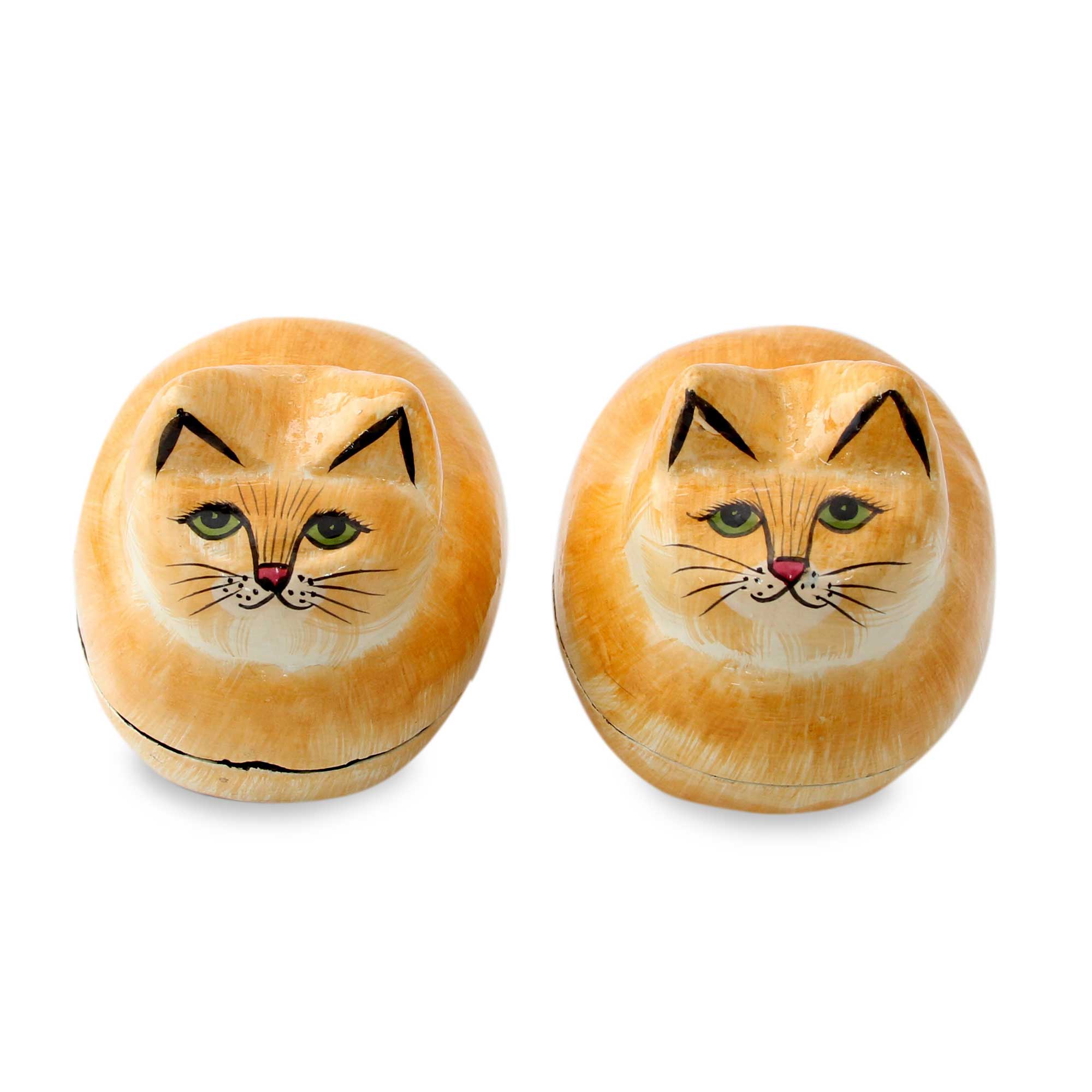 Premium Handcrafted Charismatic Cat Boxes - Papier Mache Artistry