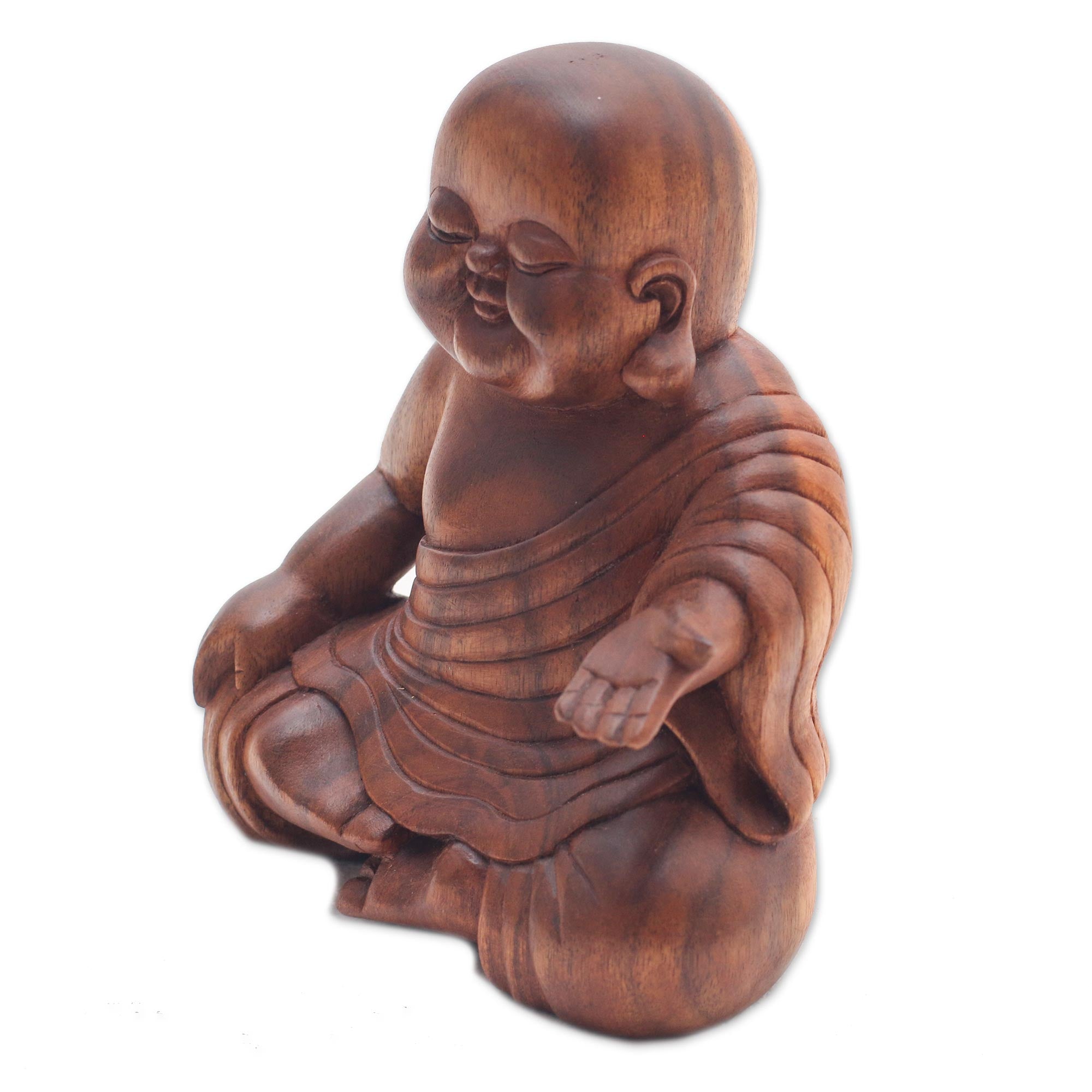 Premium Hand-Carved Tranquil Buddha Sculpture - Authentic Balinese Artistry