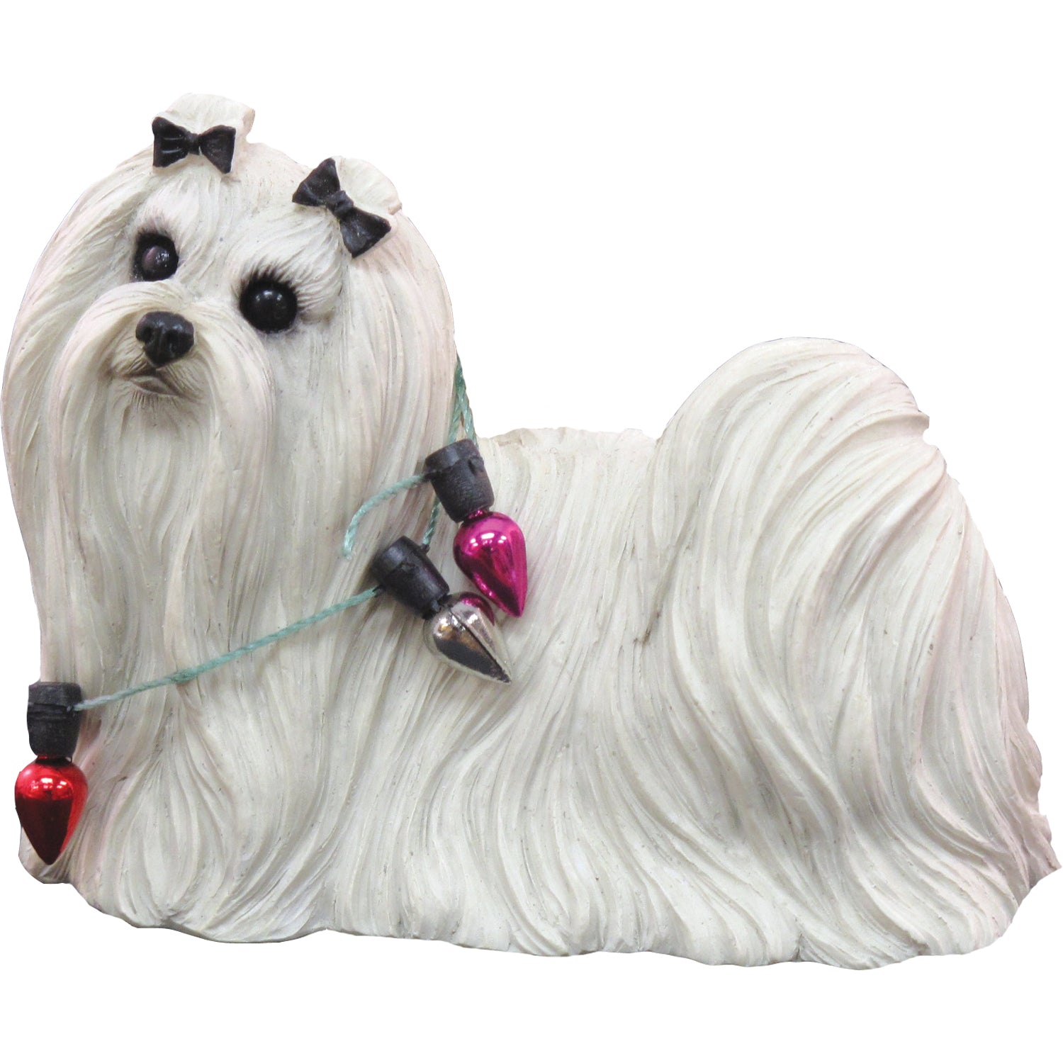 Premium Hand-Painted Maltese Christmas Ornament