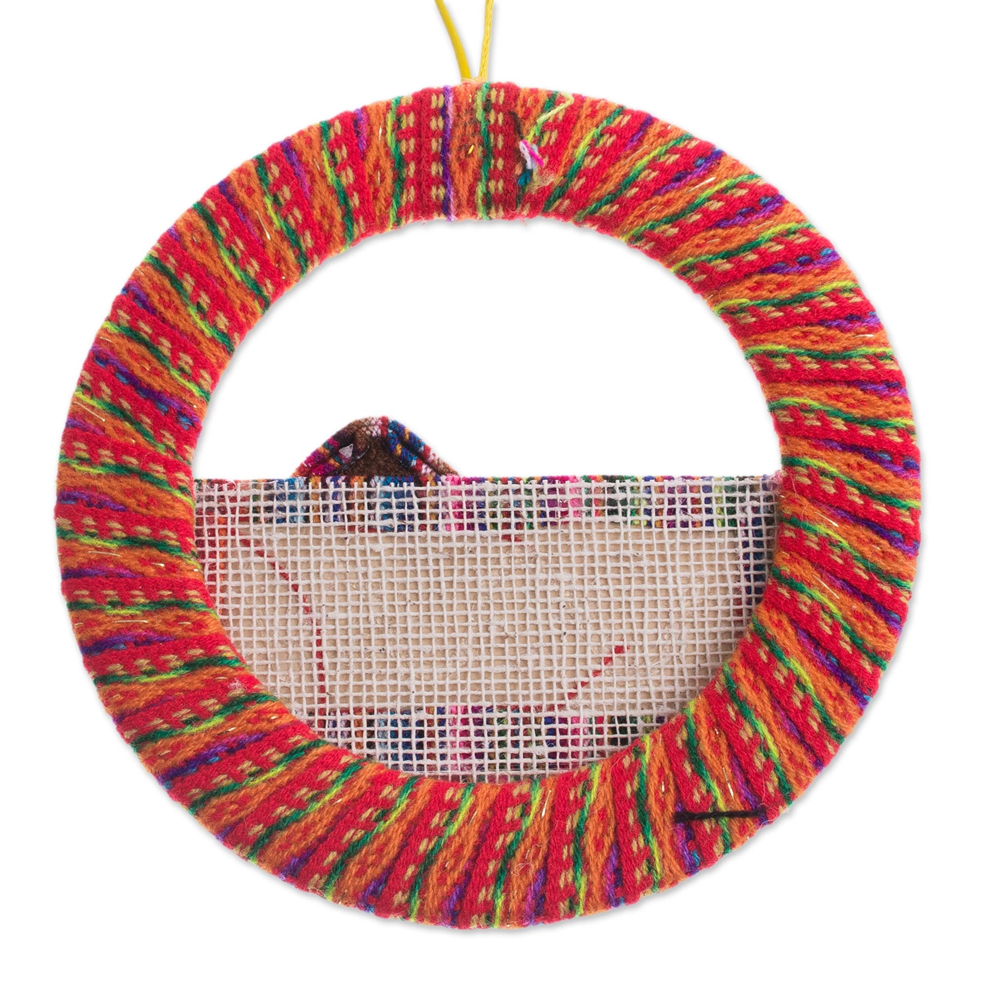 Premium Handcrafted Andes Nativity Ornament - Unique Peruvian Fabric Art