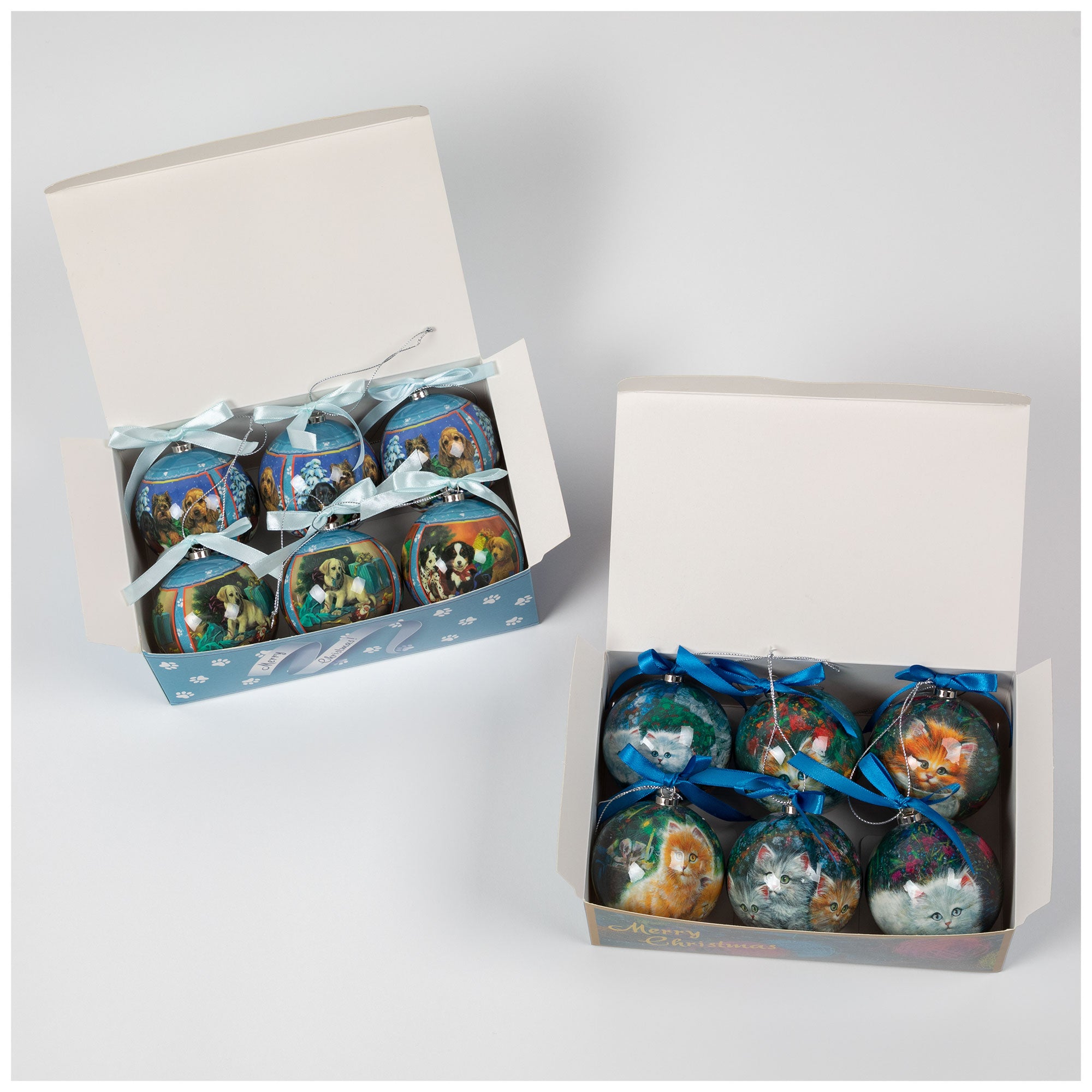 Premium Pet Lovers Christmas Ornament Set - 6 Piece Collection
