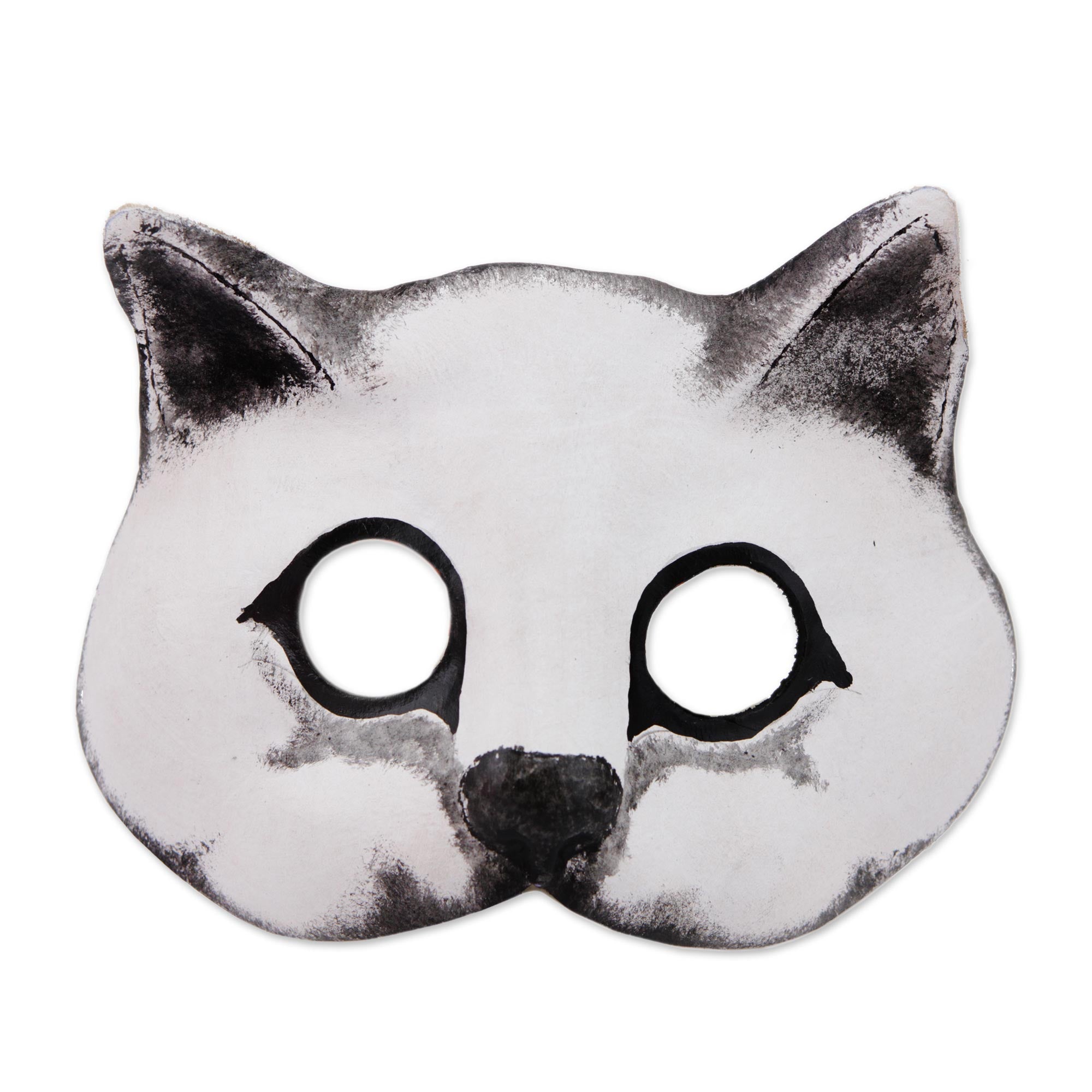 Premium Handcrafted Brazilian Cat Mask - Fierce Feline Artisan Leather