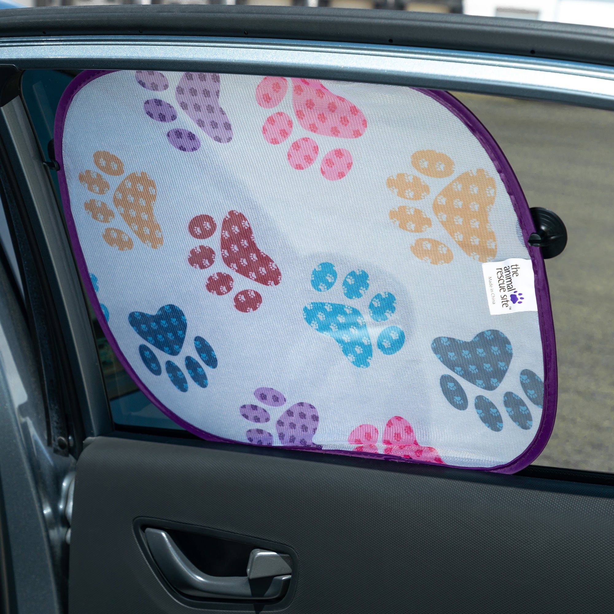 Premium Double Paw Plaid Foldable Car Sun Shade - Ultimate 3-Piece Set