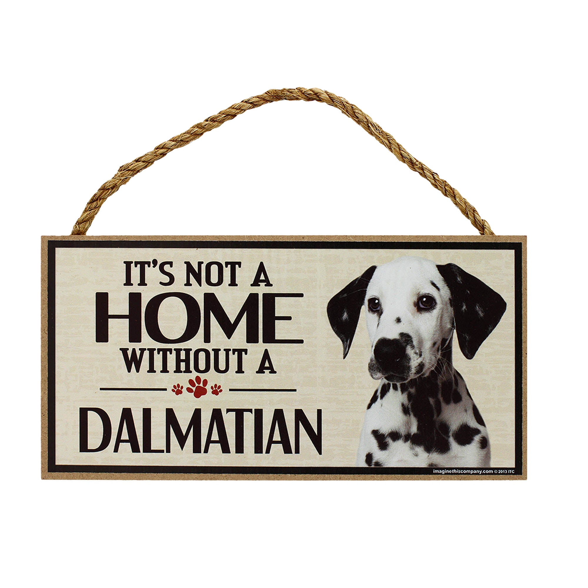Premium Rustic Dog Lover Sign - 'Home is Where the Dog Is'