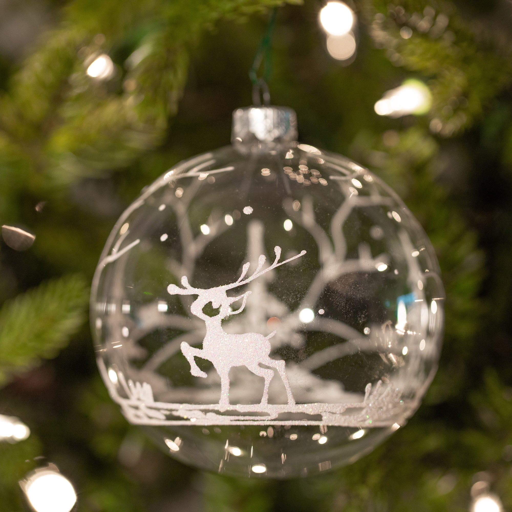 Premium Ukrainian Handmade Christmas Glass Ornament - Unique Holiday Decor