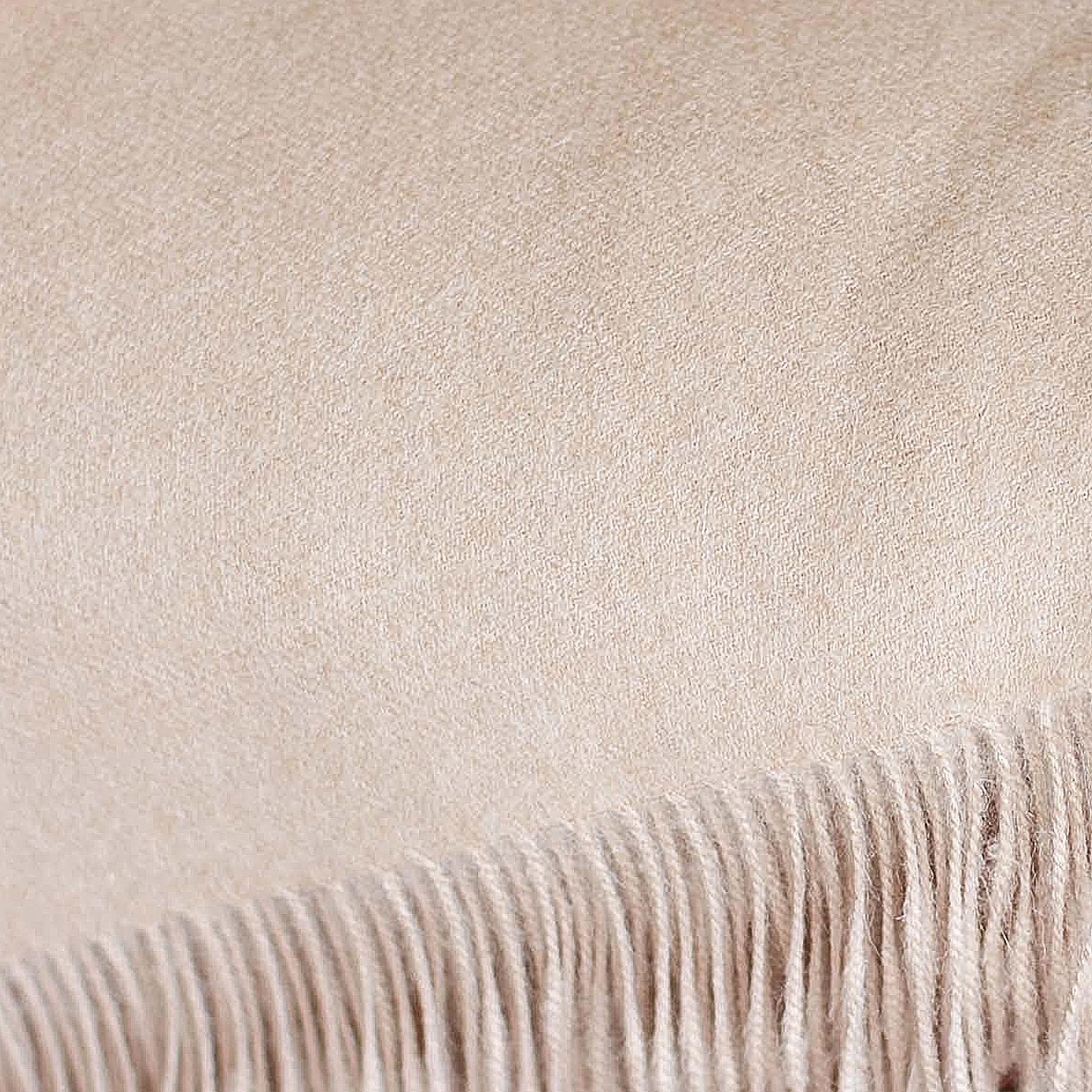 Premium Alpaca Throw - Ultimate Cozy Beige Blanket