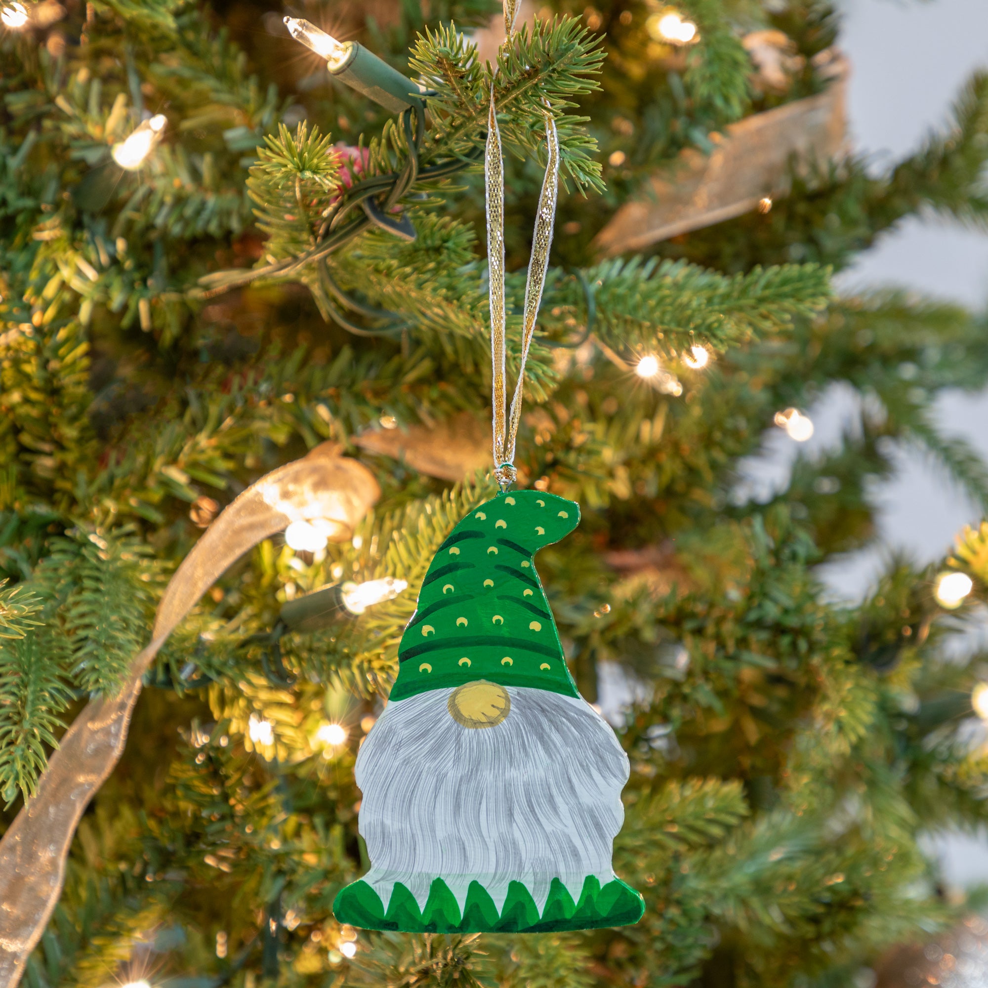 Premium Hand-Painted Gnome Ornament Collection