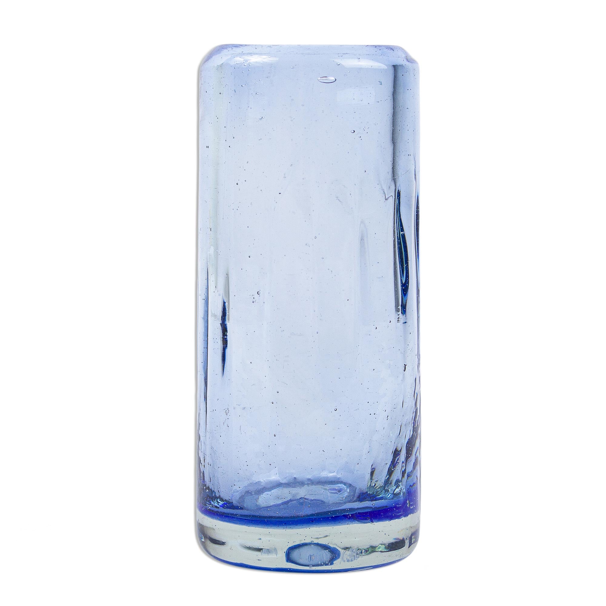 Premium Fiesta Azul Hand-Blown Glass Shot Glasses Set of 6 - Eco-Friendly & Unique