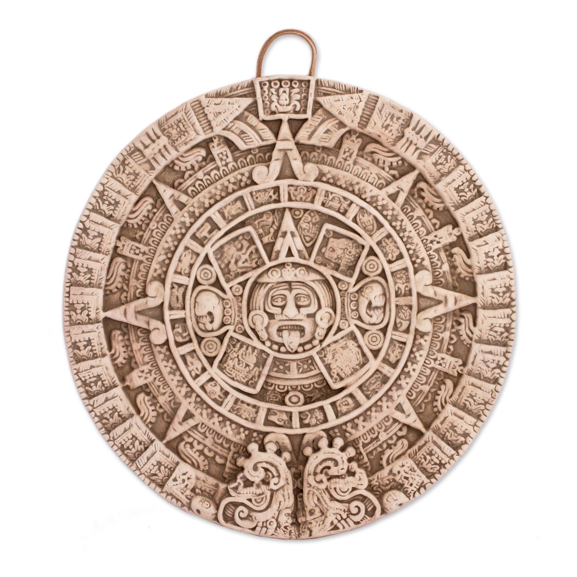 Premium Aztec Sun Stone Ceramic Wall Plaque - Ultimate Cultural Art Piece