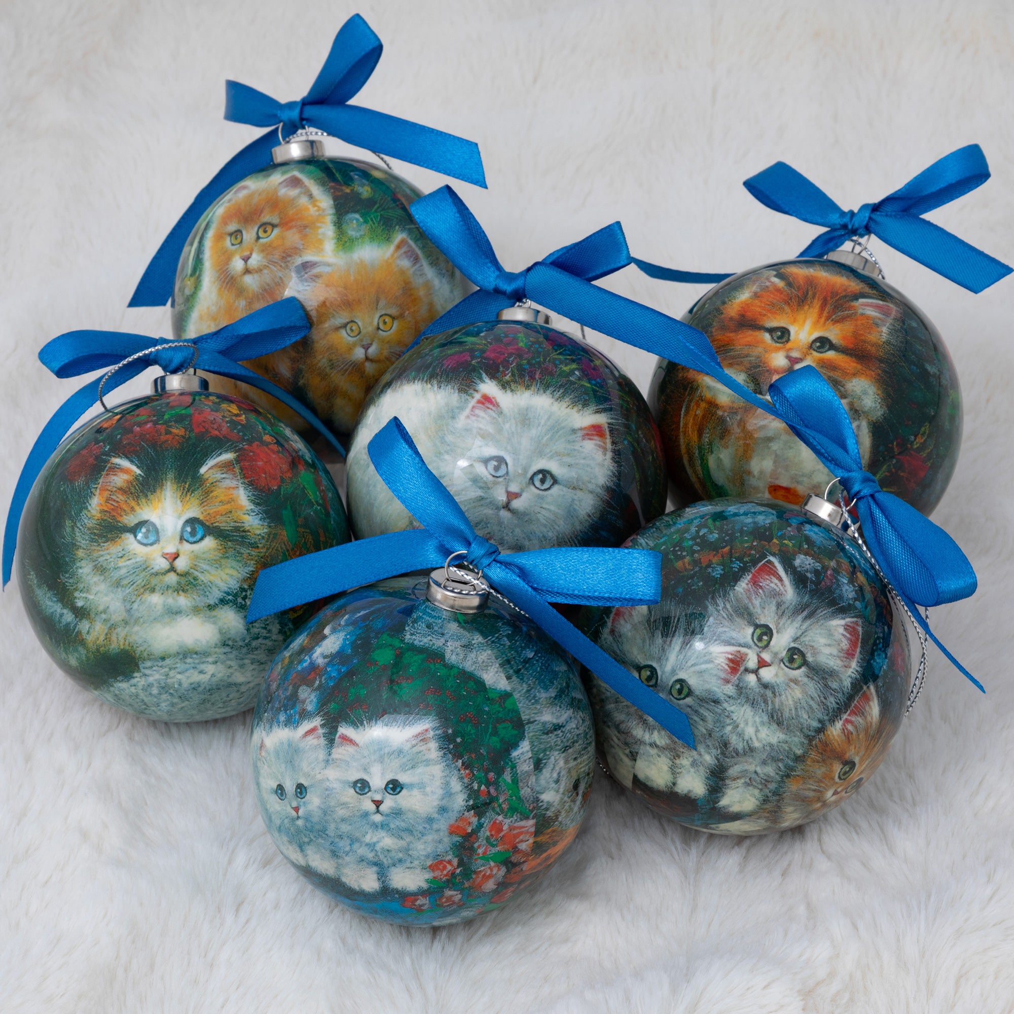 Premium Pet Lovers Christmas Ornament Set - 6 Piece Collection